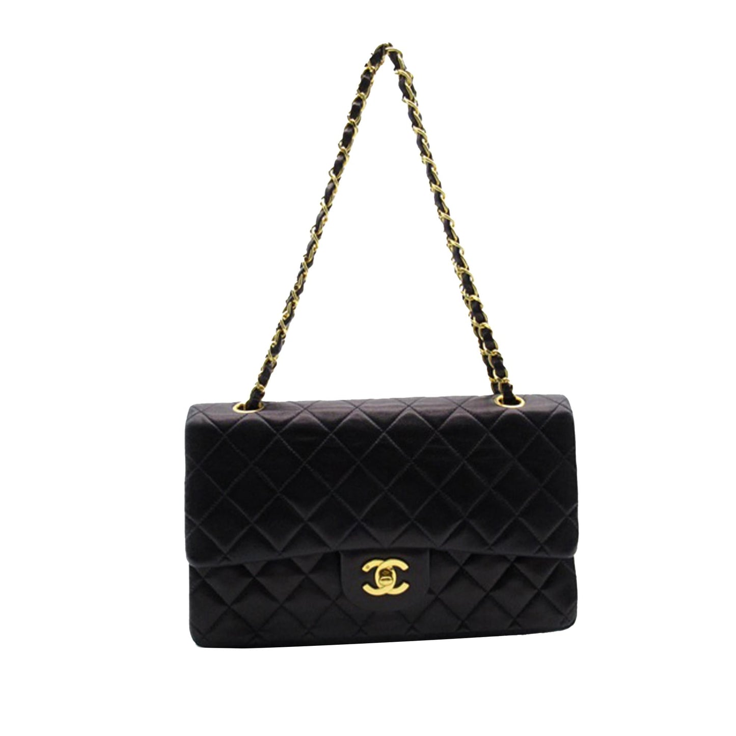 Chanel Medium Classic Lambskin Double Flap (SHG-E2VzzF) Shoulder Bag