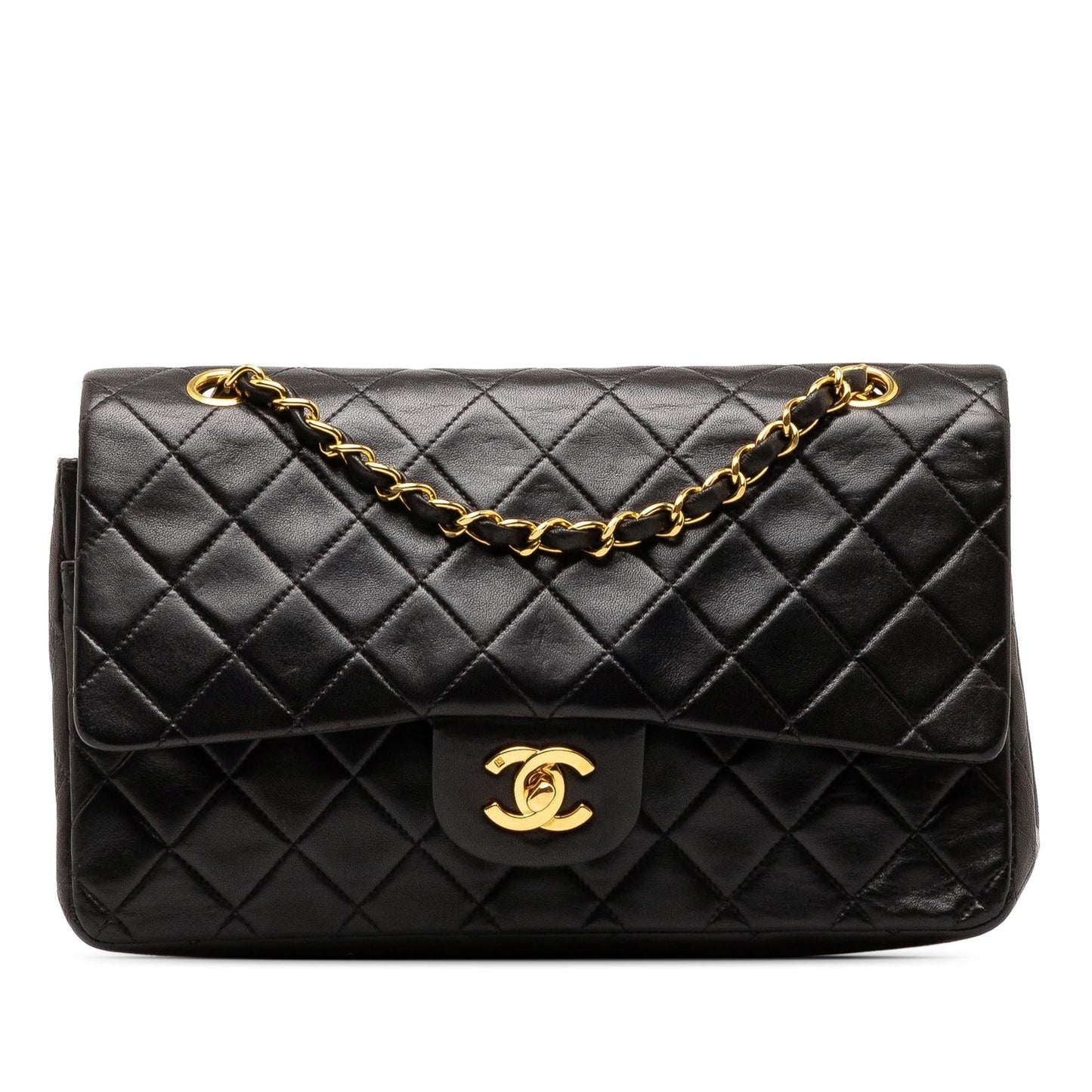 Chanel Medium Classic Lambskin Double Flap (SHG-9q5wHq) Shoulder Bag