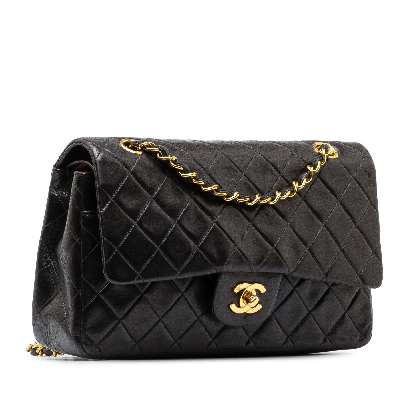 Chanel Medium Classic Lambskin Double Flap (SHG-9q5wHq) Shoulder Bag