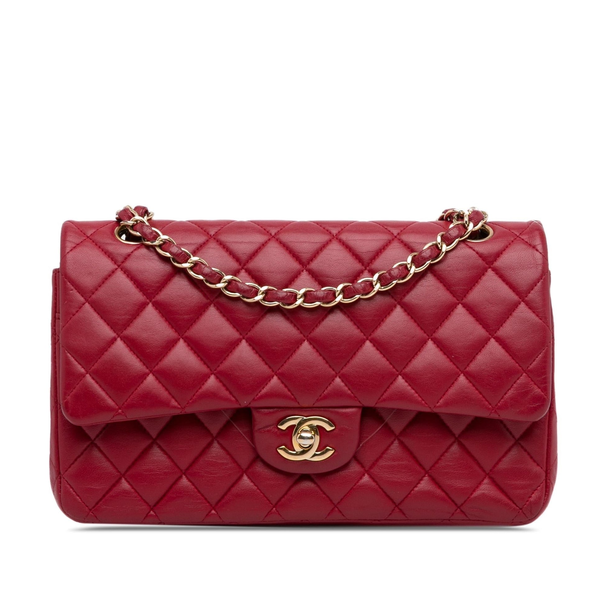 Chanel Medium Classic Lambskin Double Flap (SHG-VyY1OR) Shoulder Bag