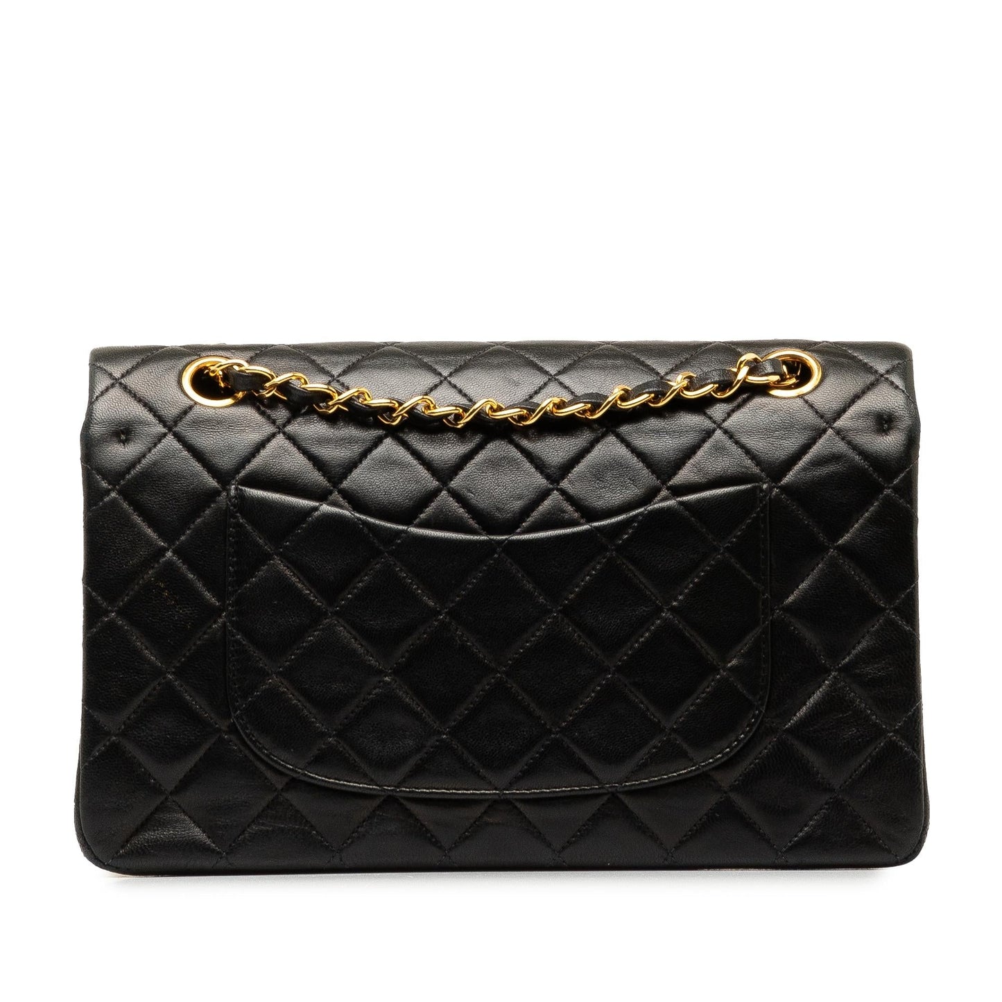 Chanel Medium Classic Lambskin Double Flap (SHG-9pZcmQ) Shoulder Bag