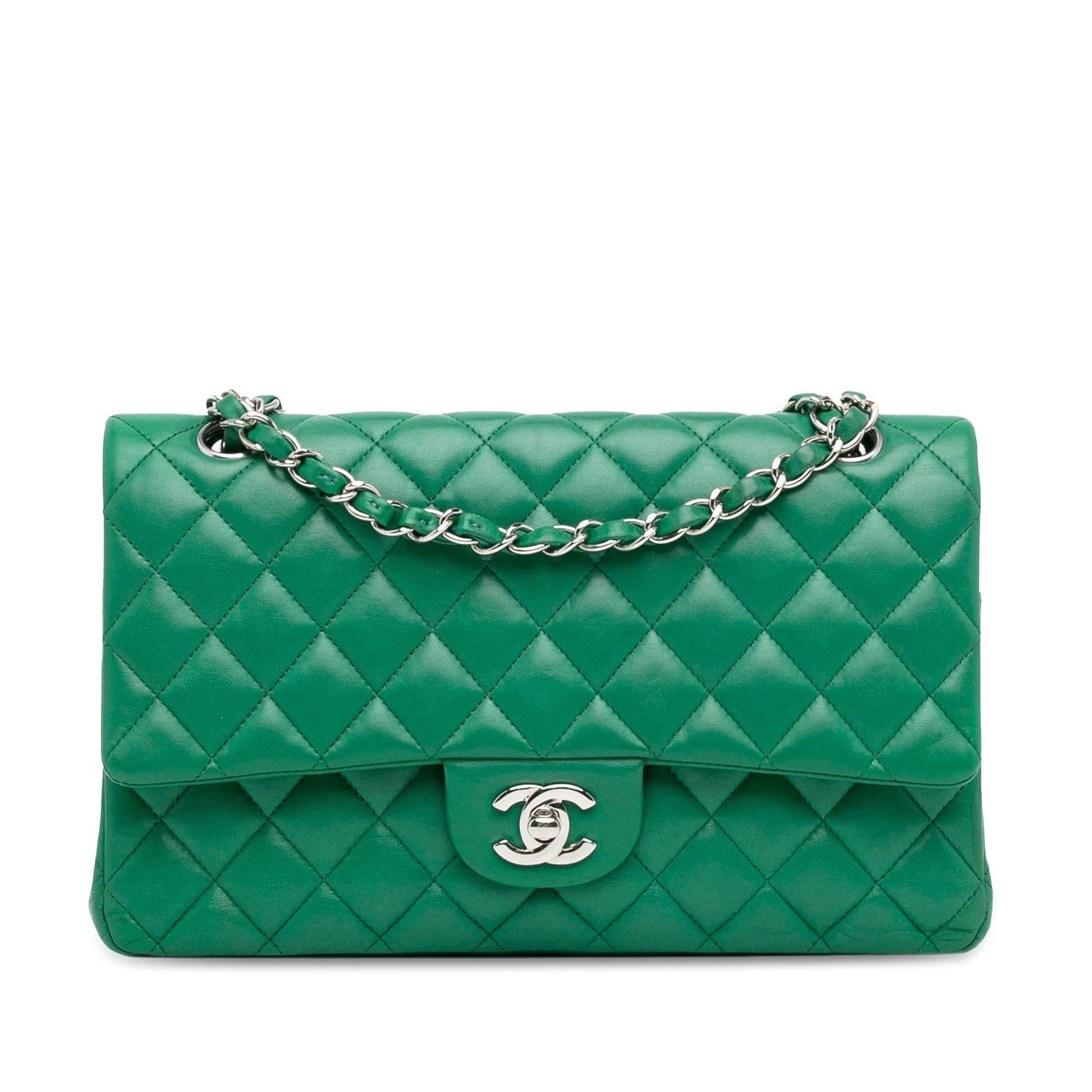 Chanel Medium Classic Lambskin Double Flap (SHG-dUgyW7) Shoulder Bag