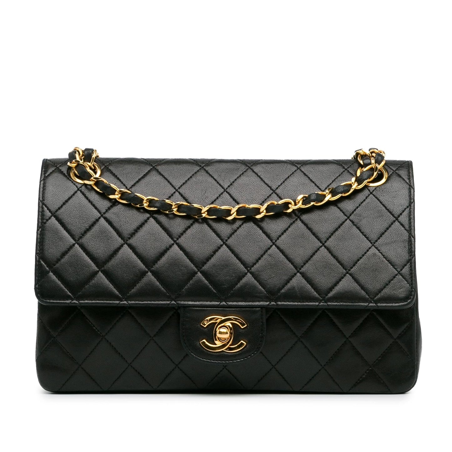 Chanel Medium Classic Lambskin Double Flap (SHG-CWMNTo) Shoulder Bag