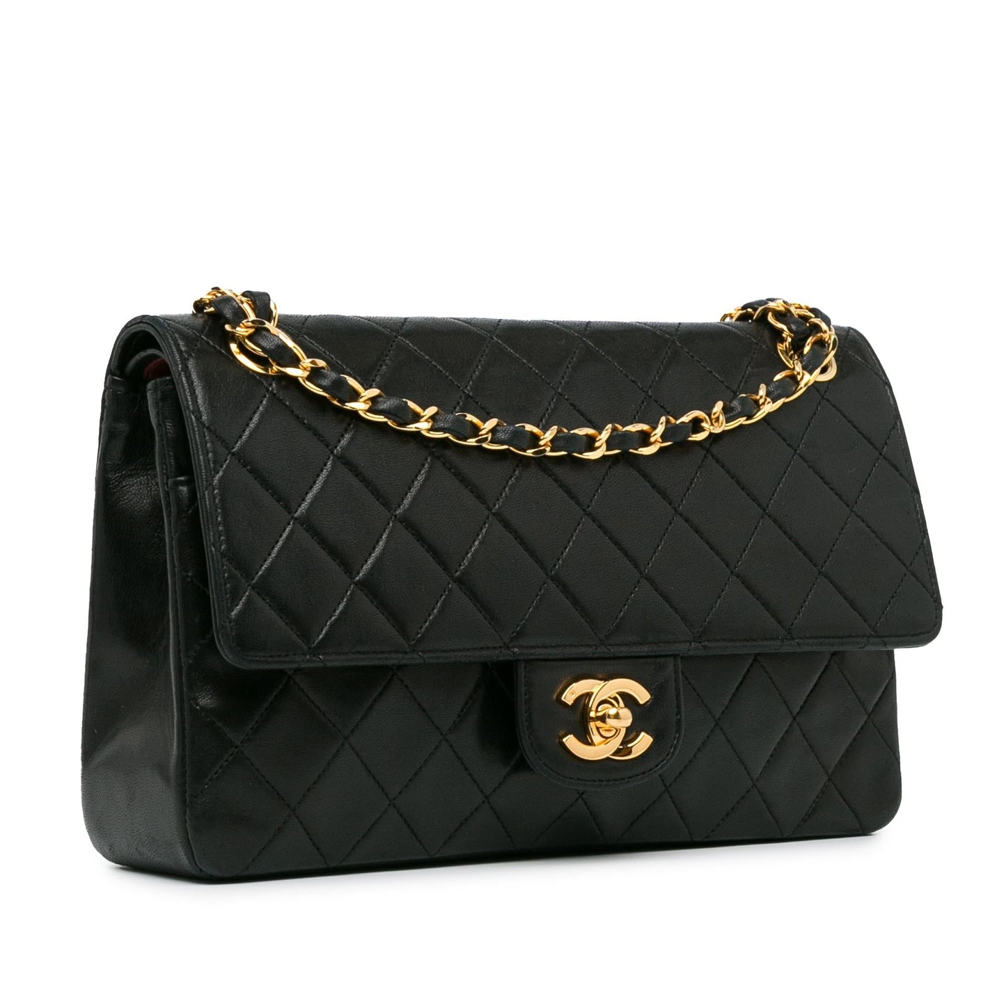 Chanel Medium Classic Lambskin Double Flap (SHG-CWMNTo) Shoulder Bag