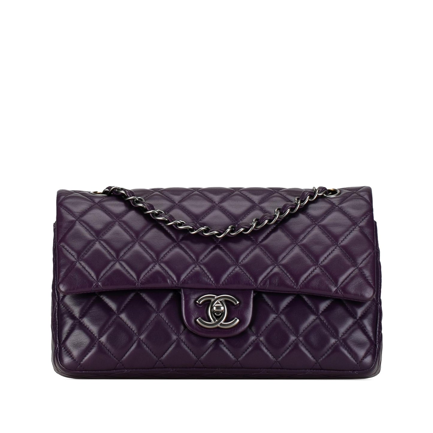 Chanel Medium Classic Lambskin Double Flap (SHG-HBz089) Shoulder Bag