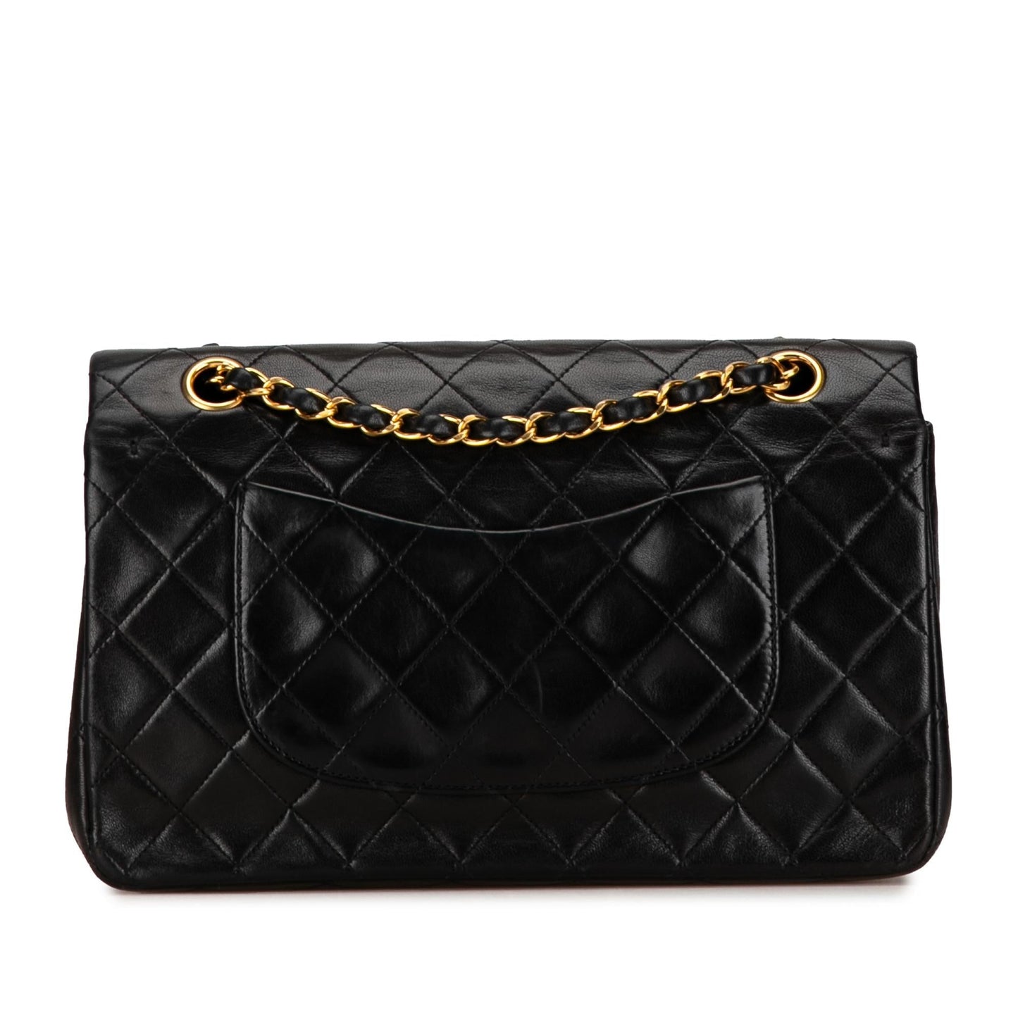 Chanel Medium Classic Lambskin Double Flap (SHG-f8WIdR) Shoulder Bag