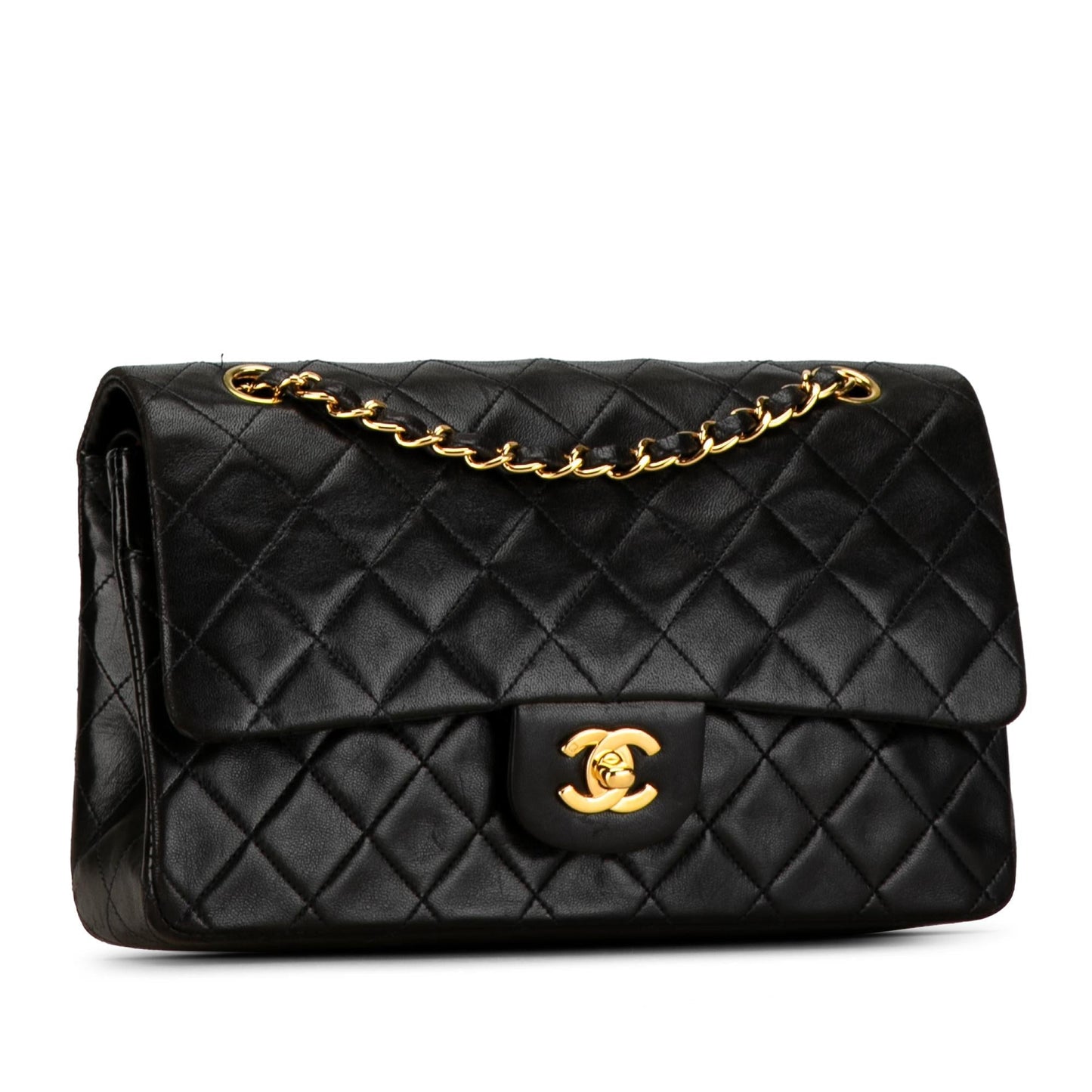 Chanel Medium Classic Lambskin Double Flap (SHG-Z3gjkH) Shoulder Bag