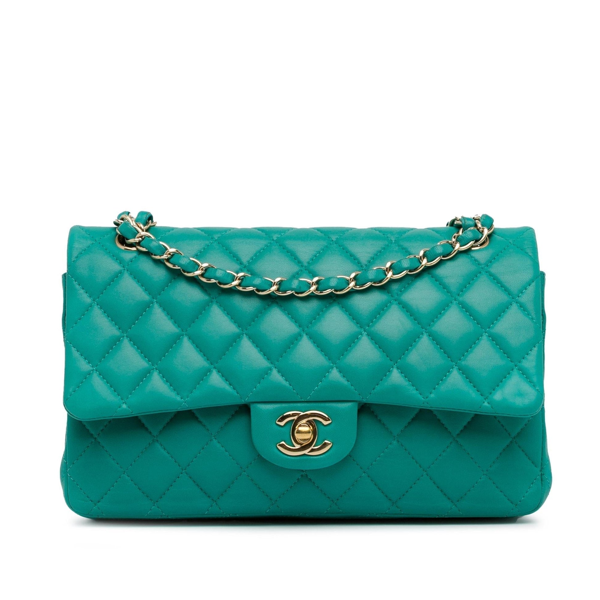 Chanel Medium Classic Lambskin Double Flap (SHG-7Ji2lw) Shoulder Bag