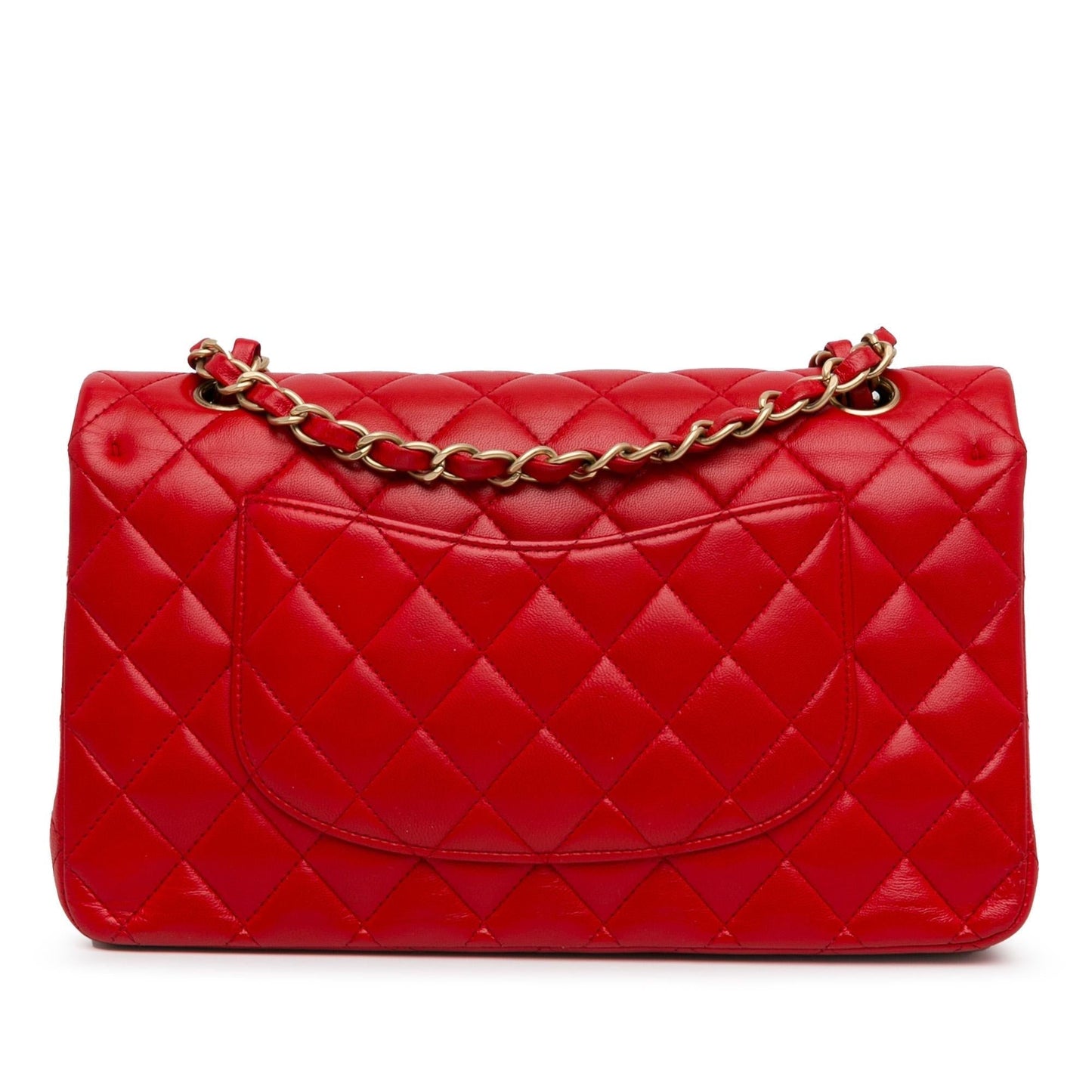 Chanel Medium Classic Lambskin Double Flap (SHG-2afHCr) Shoulder Bag