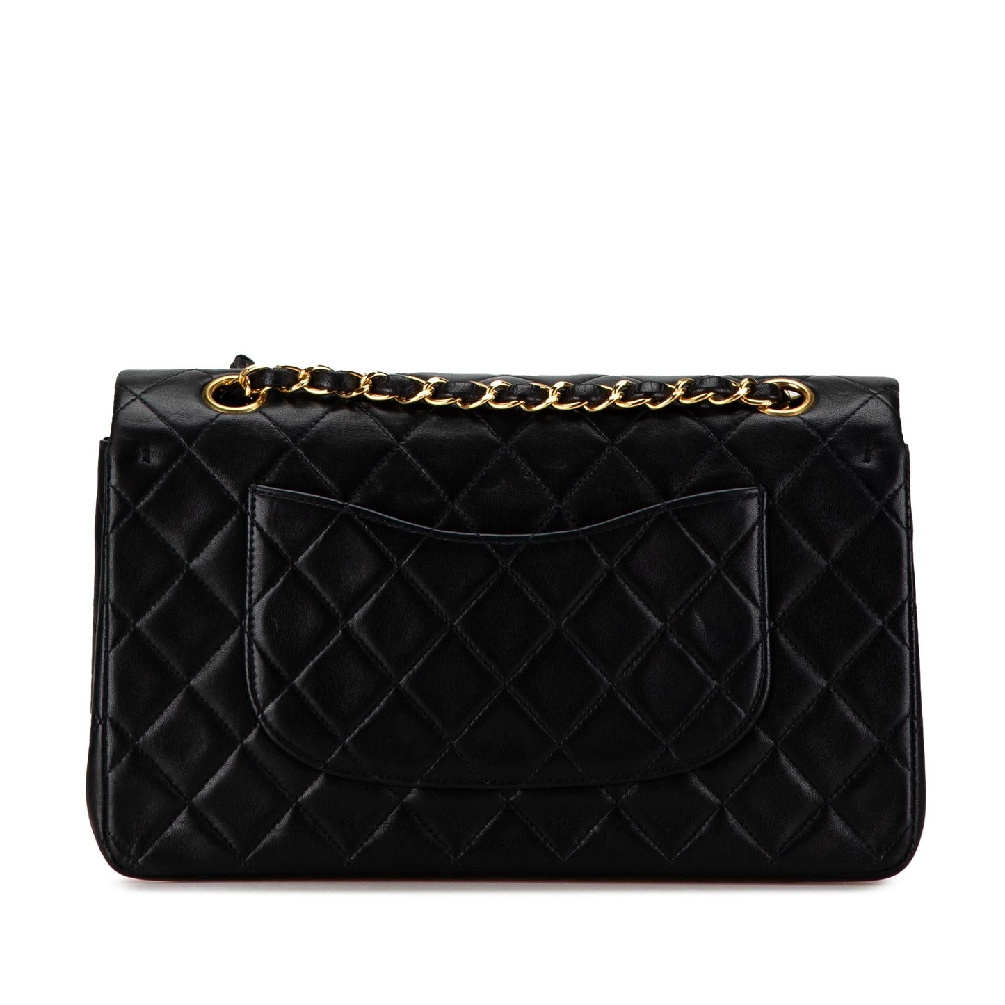 Chanel Medium Classic Lambskin Double Flap (SHG-GpukLW) Shoulder Bag