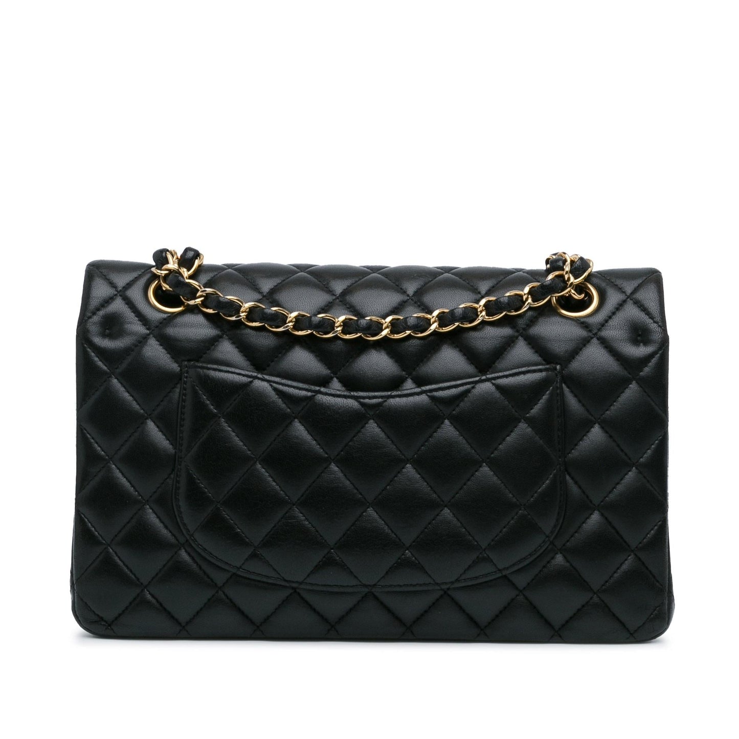 Chanel Medium Classic Lambskin Double Flap (SHG-ABhfkF) Shoulder Bag