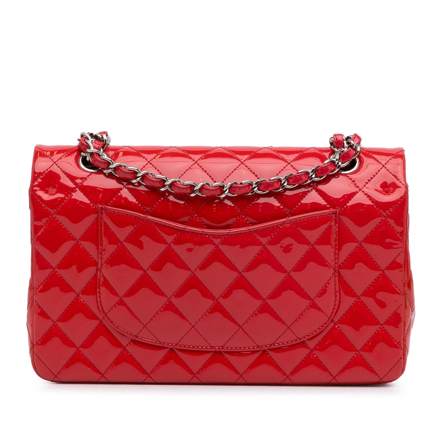 Chanel Medium Classic Patent Double Flap (SHG-VkMy2C) Shoulder Bag