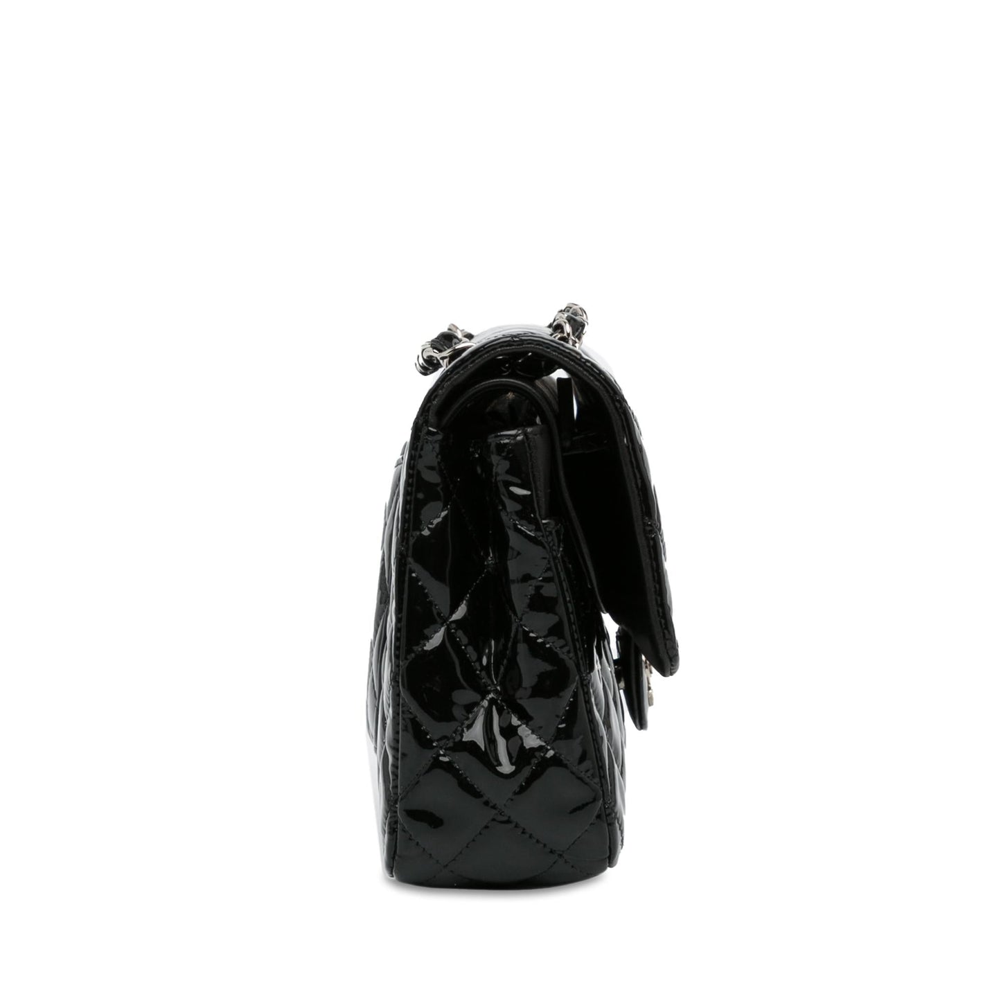 Chanel Medium Classic Patent Double Flap (SHG-mstM2R) Shoulder Bag