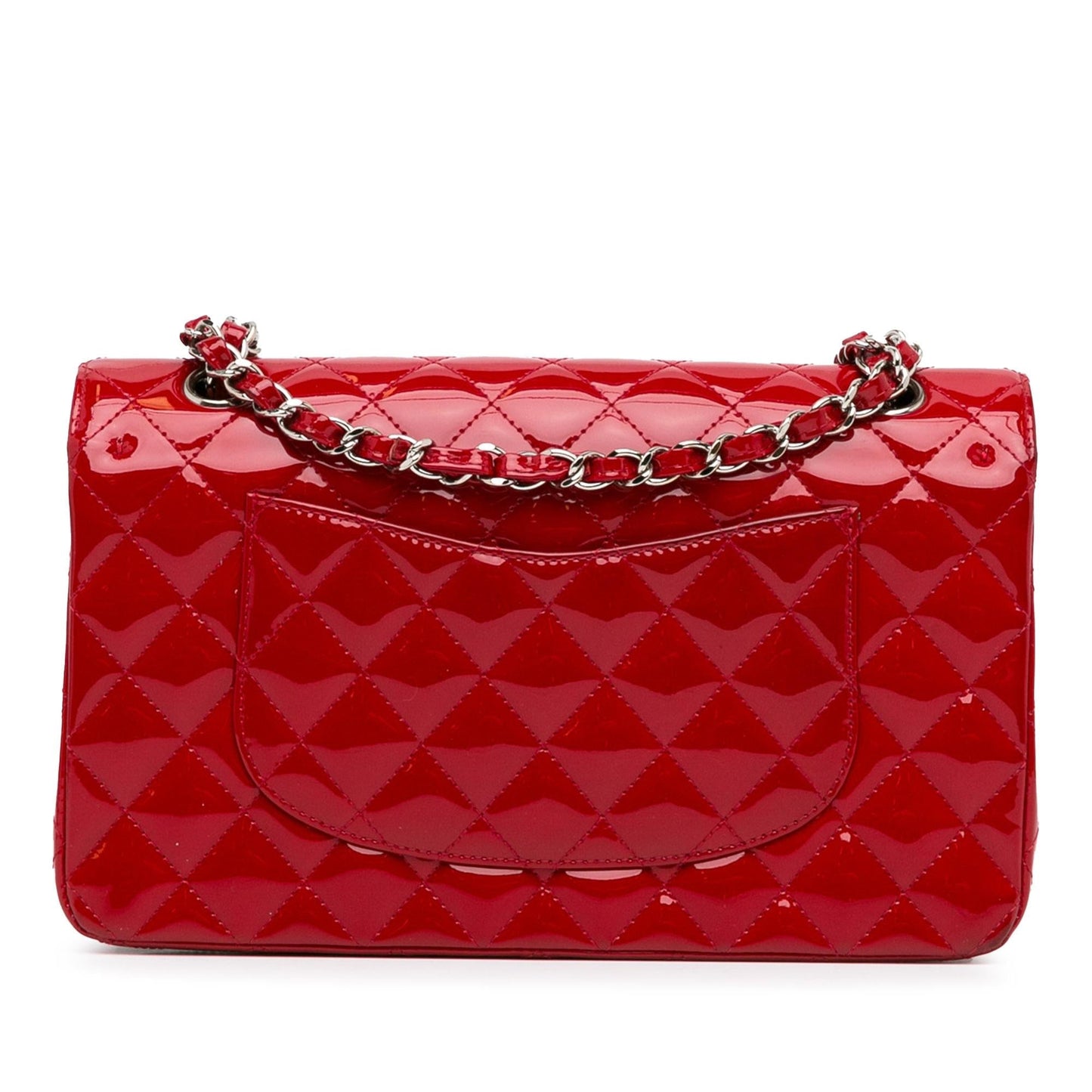 Chanel Medium Classic Patent Double Flap (SHG-3RWLQC) Shoulder Bag