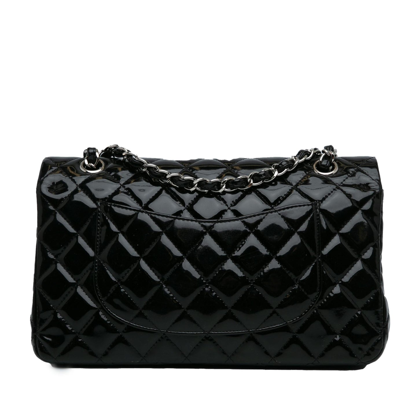 Chanel Medium Classic Patent Double Flap (SHG-60TH8D) Shoulder Bag