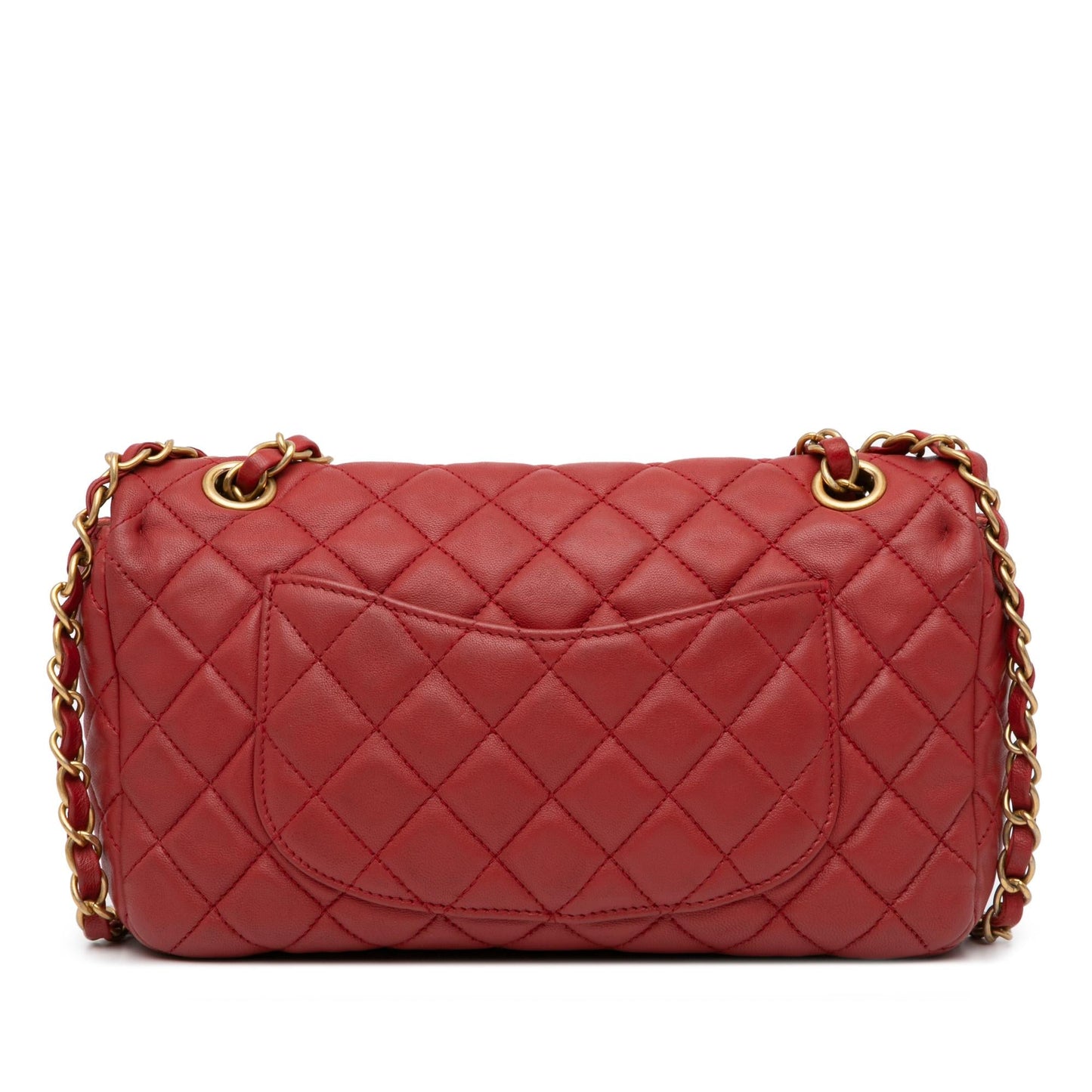 Chanel Medium Cruise Charm Lambskin Single Flap (SHG-eTHxYT) Shoulder Bag