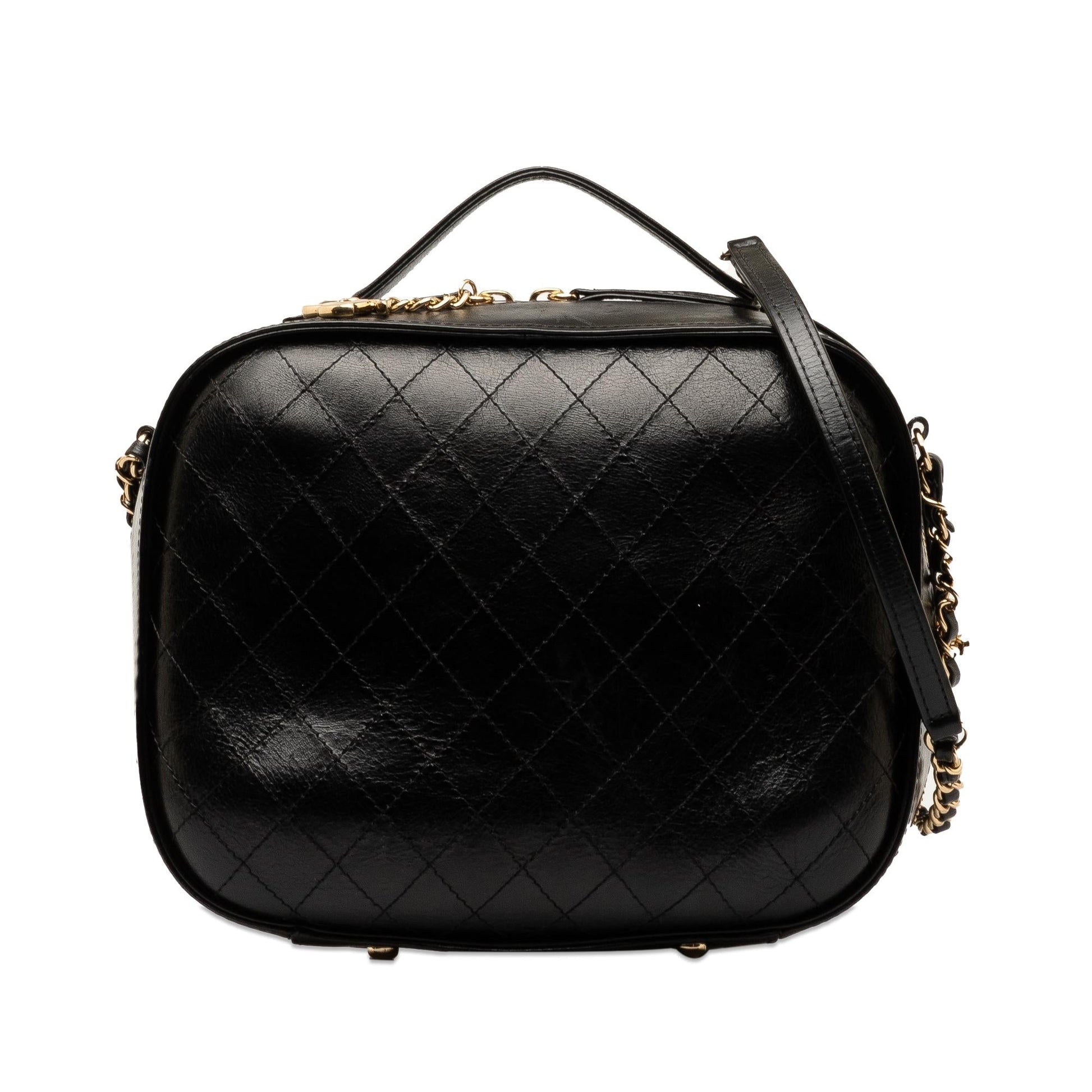 Chanel Medium Crumpled Calfskin Vanity Case (SHG-tJJn02) Handbag