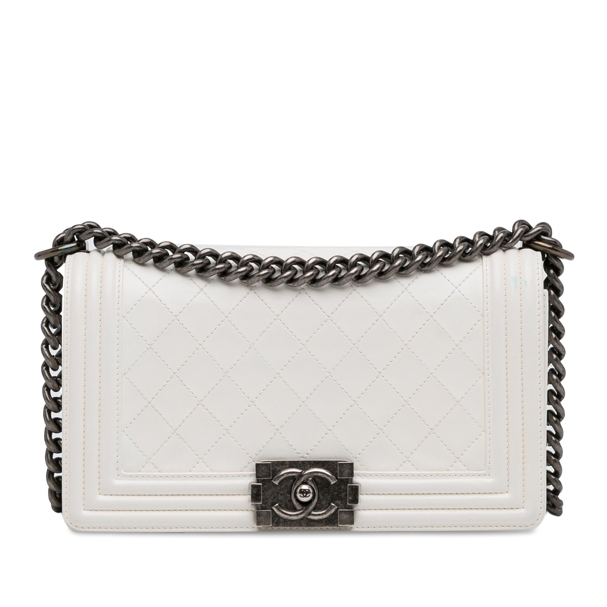 Chanel Medium Lambskin Boy Flap (SHG-1Vev3e) Shoulder Bag