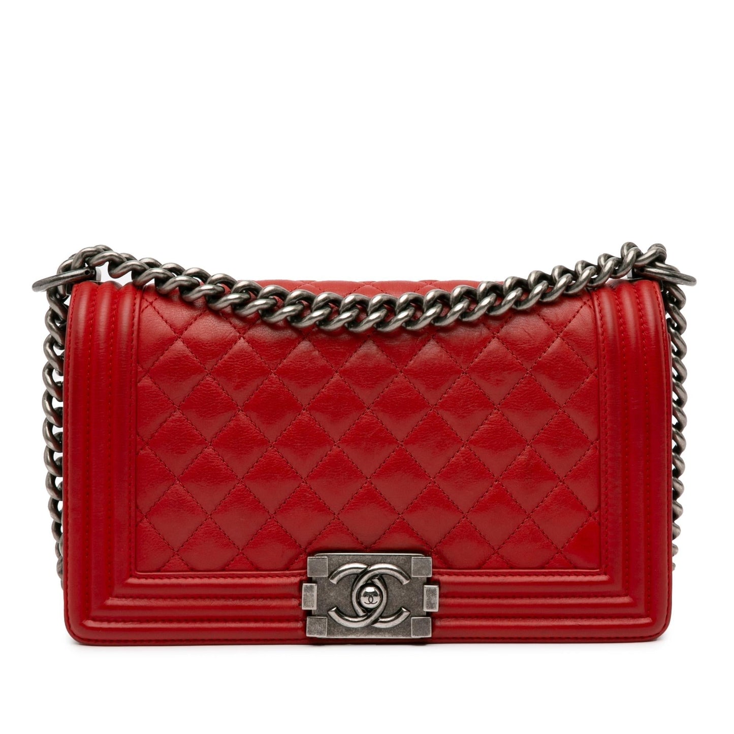 Chanel Medium Lambskin Boy Flap (SHG-INz5UJ) Crossbody