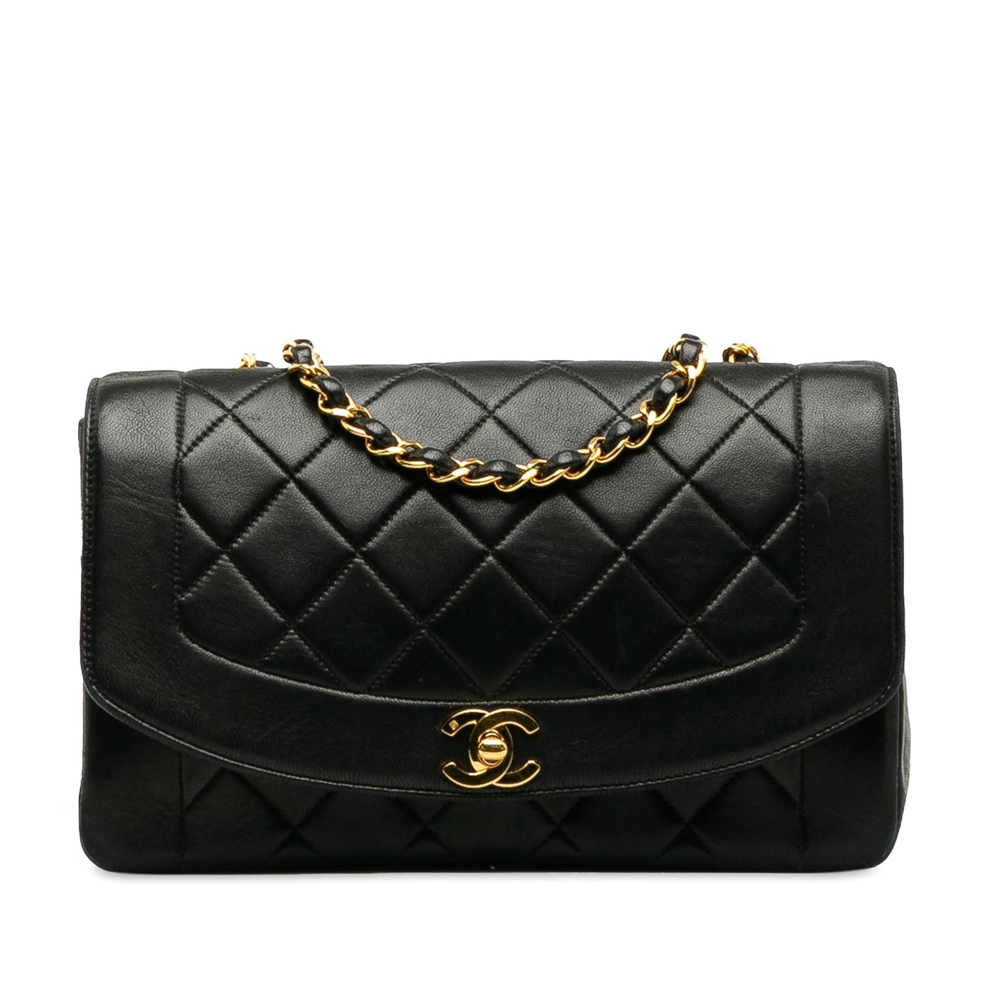 Chanel Medium Lambskin Diana Flap (SHG-CKvSGc) Crossbody