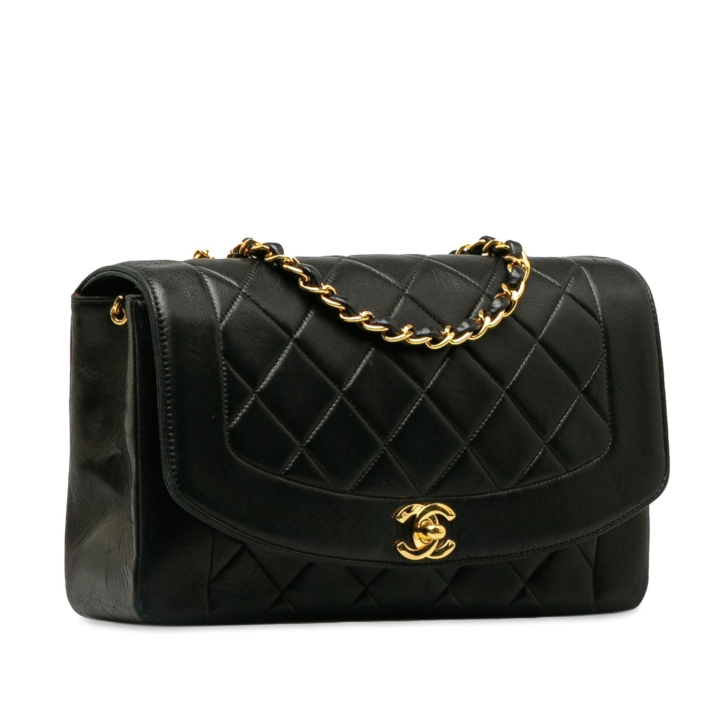 Chanel Medium Lambskin Diana Flap (SHG-CKvSGc) Crossbody