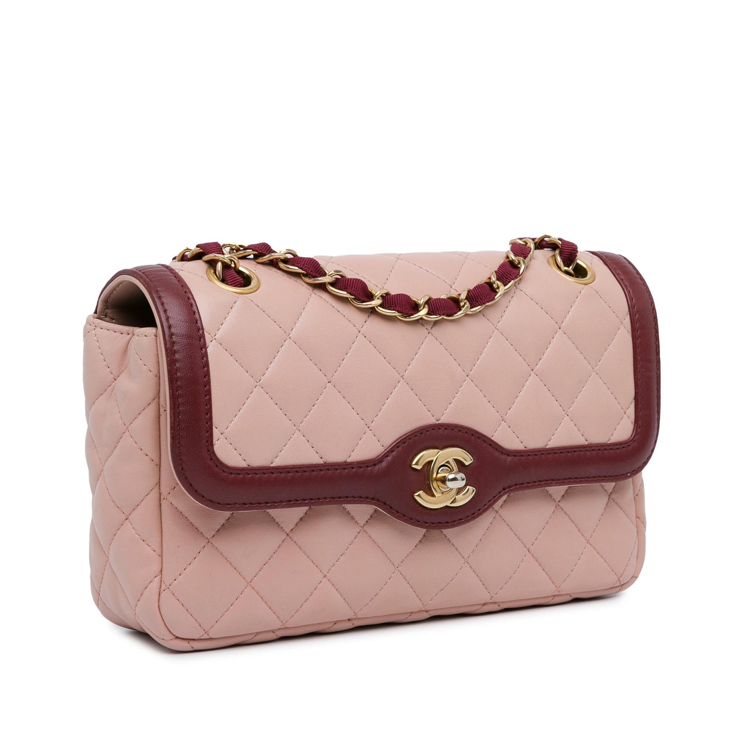 Chanel Medium Lambskin Two Tone Day Flap (SHG-lSZu9P) Shoulder Bag