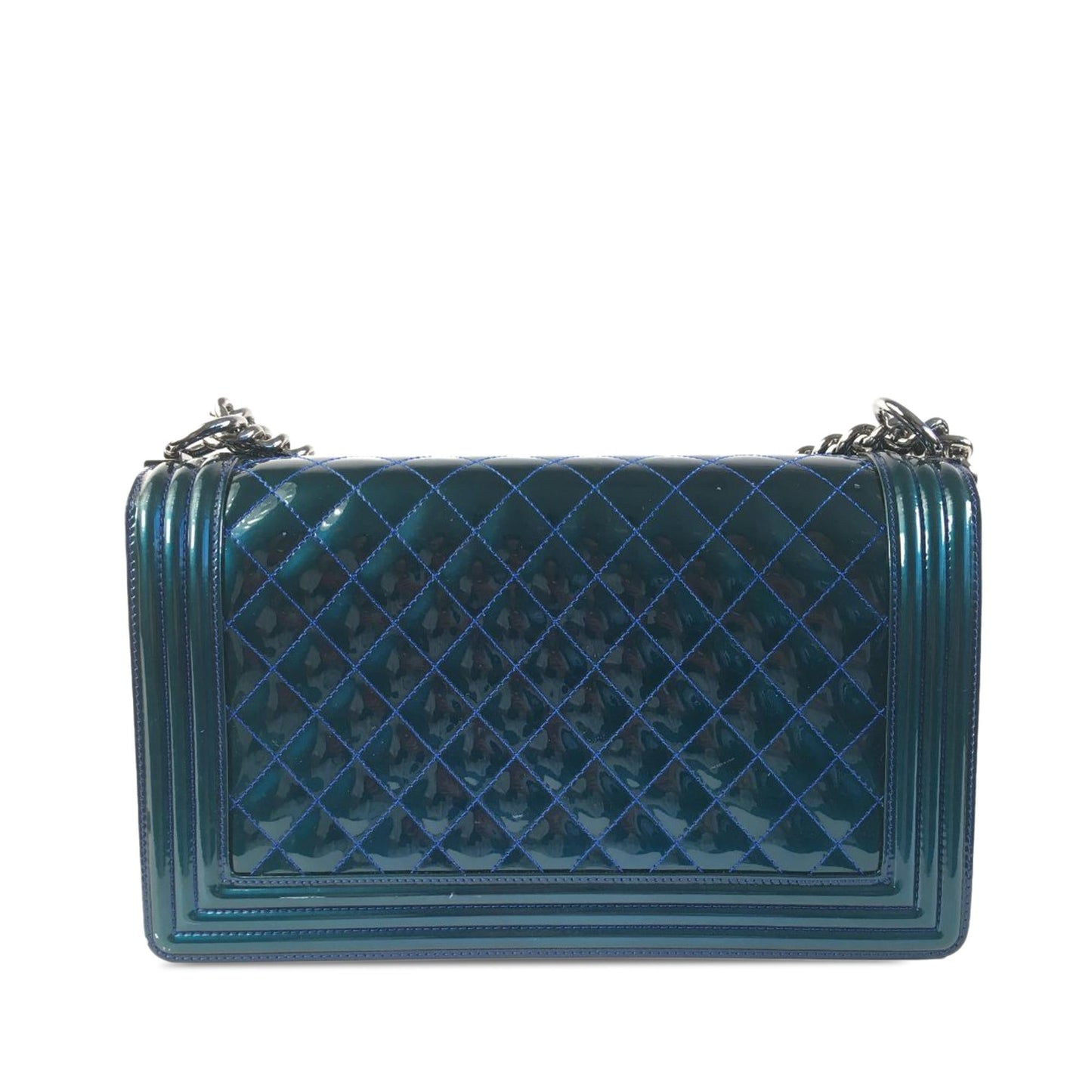 Chanel Medium Patent Boy Flap (SHG-uR2EFs) Crossbody
