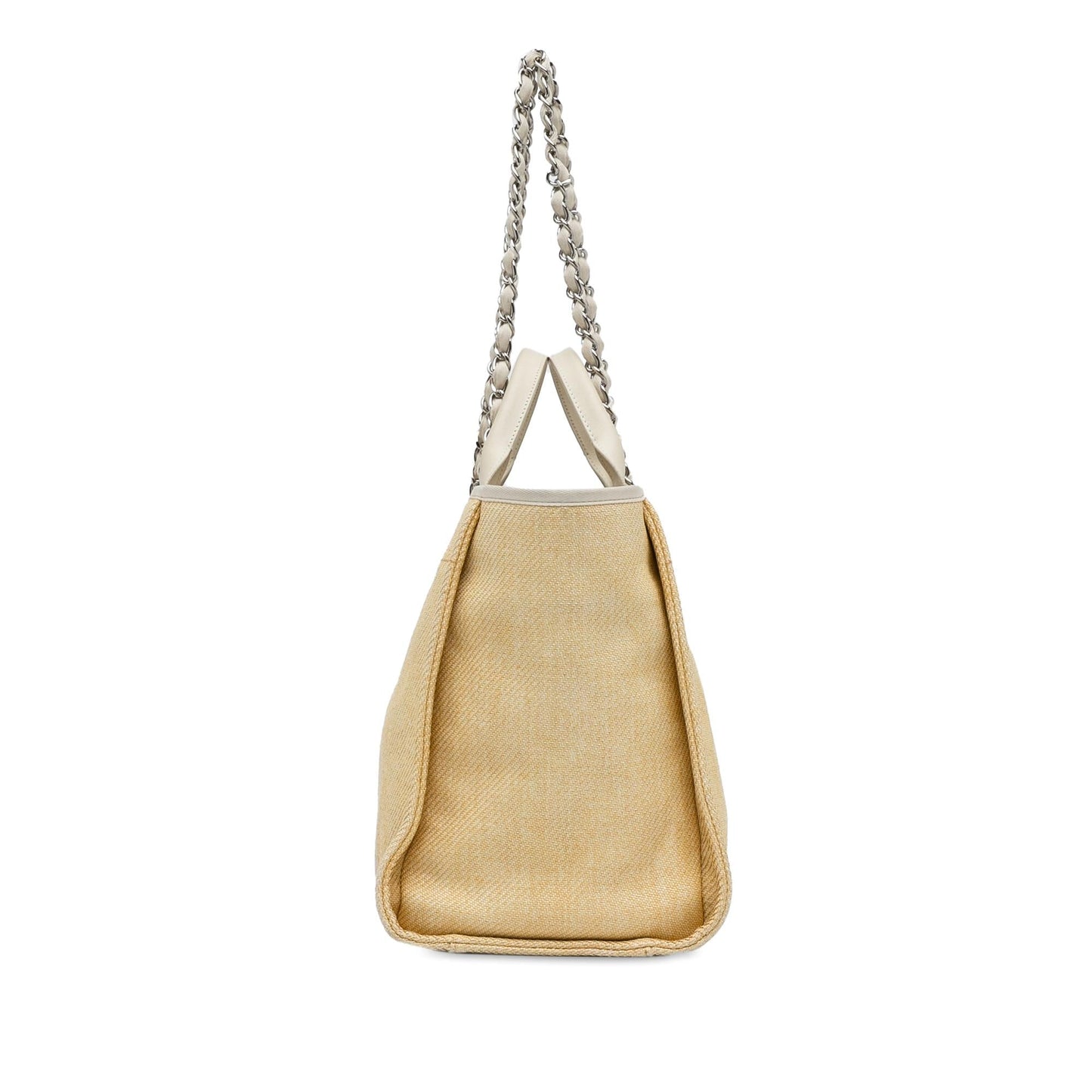 Chanel Medium Raffia Deauville Satchel (SHG-1hmcTk) Handbag