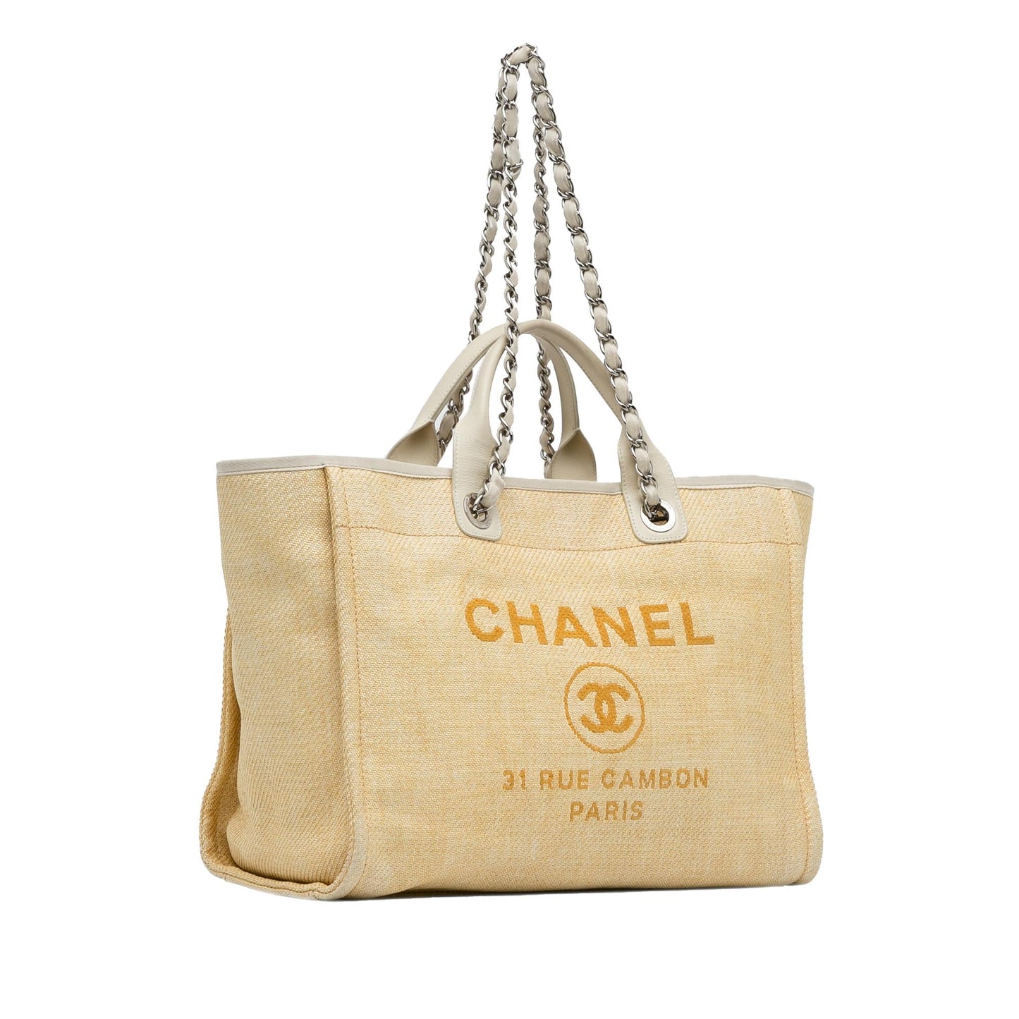 Chanel Medium Raffia Deauville Satchel (SHG-1hmcTk) Handbag