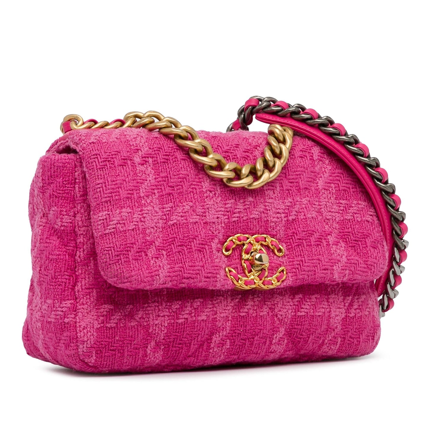 Chanel Medium Tweed 19 Flap (SHG-sCADBh) Shoulder Bag