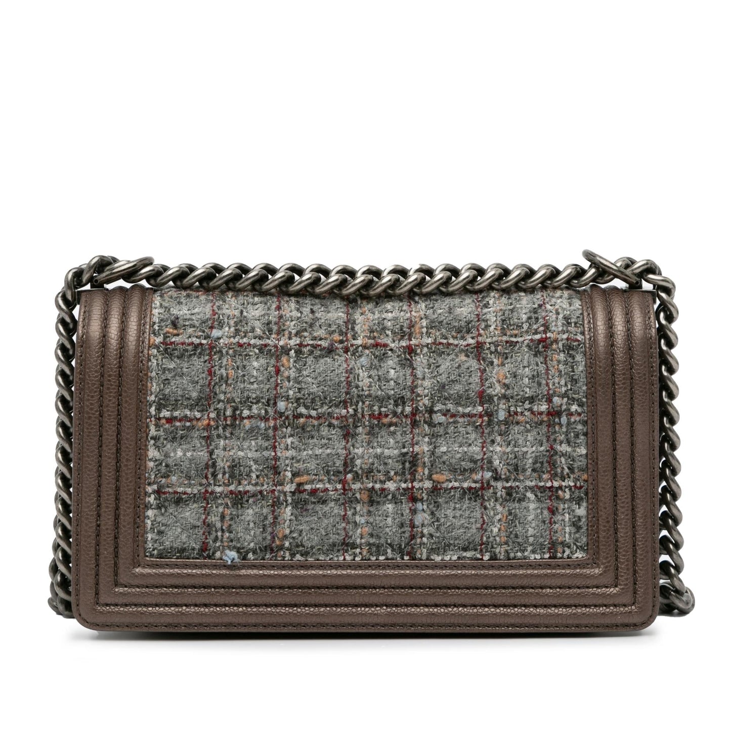 Chanel Medium Tweed Boy Flap (SHG-zJI6Qb) Shoulder Bag