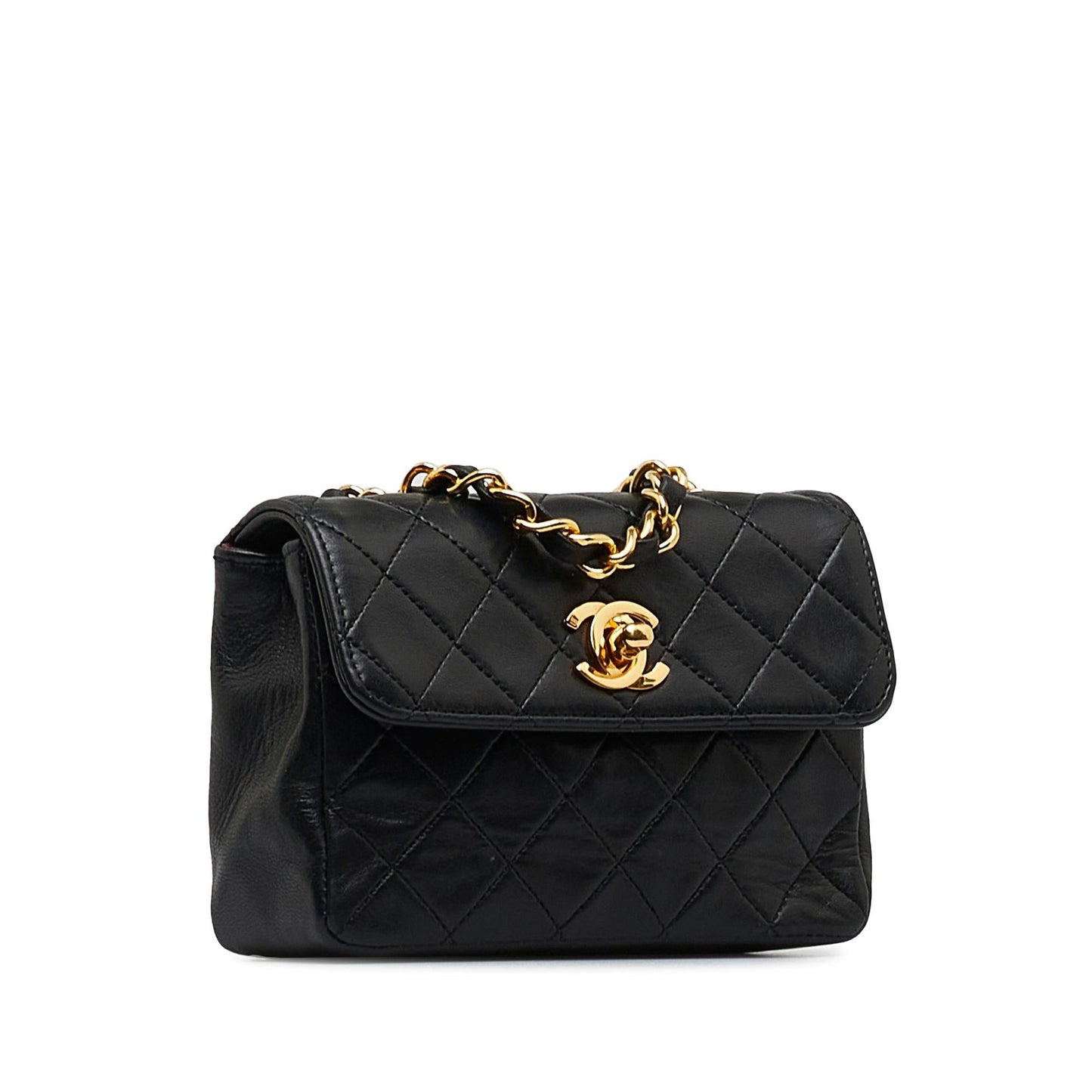 Chanel Mini CC Quilted Lambskin Flap (SHG-vKkjGB) Crossbody