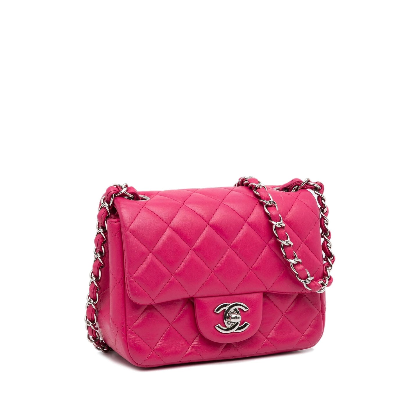 Chanel Mini Classic Lambskin Square Flap (SHG-7URREH) Crossbody