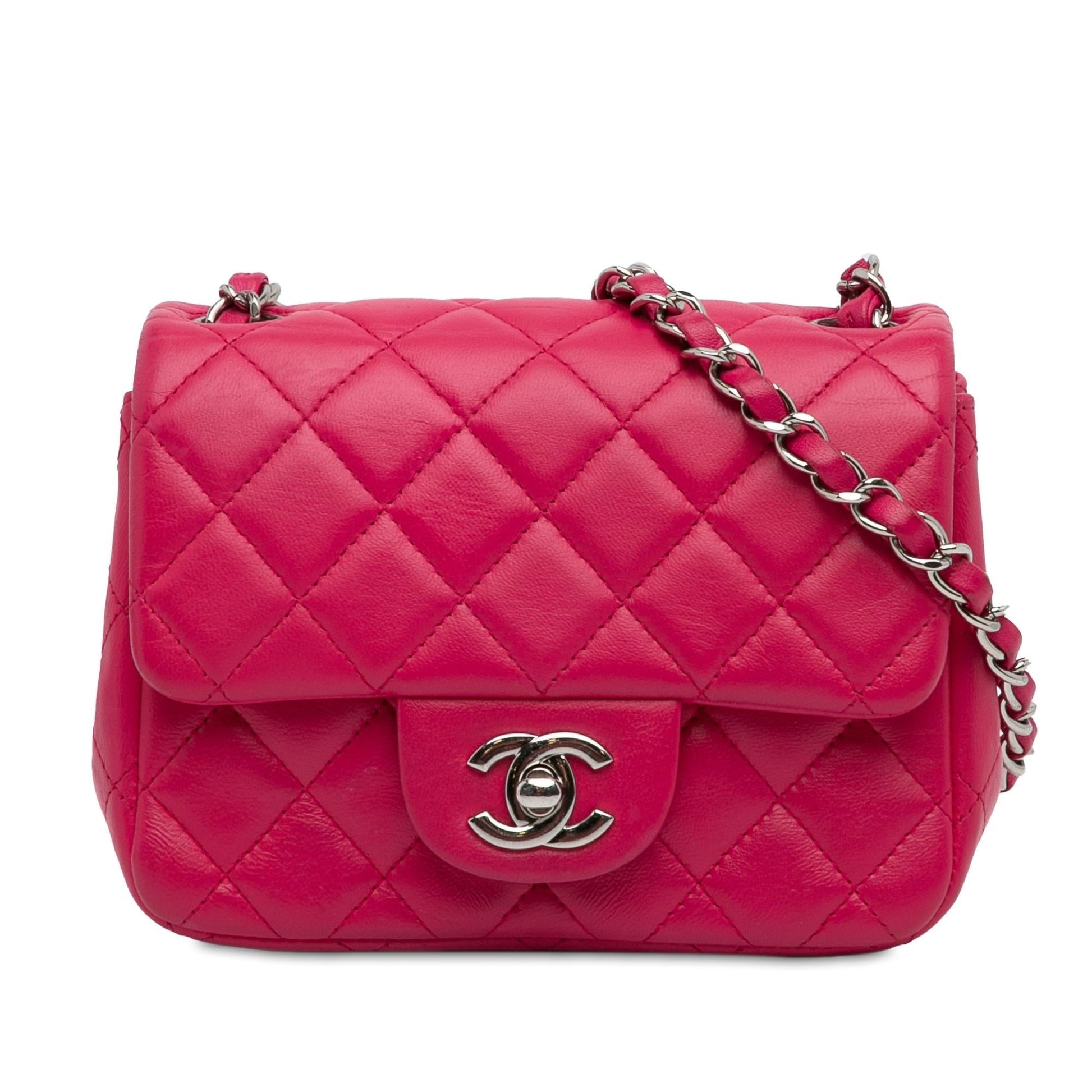 Chanel Mini Classic Lambskin Square Single Flap (SHG-w1g0FJ) Crossbody