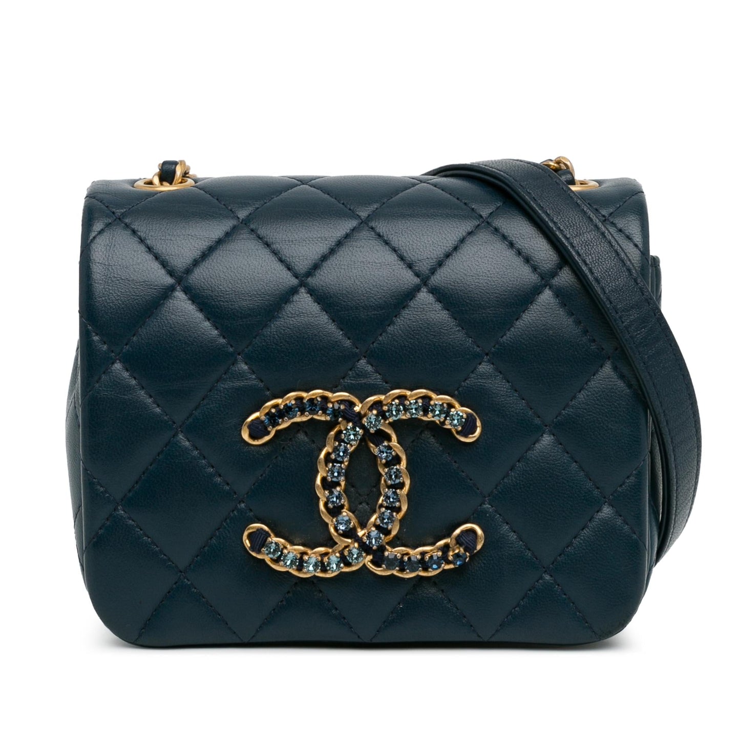 Chanel Mini Lambskin CC Crystal Full flap (SHG-tjFZO9) Crossbody