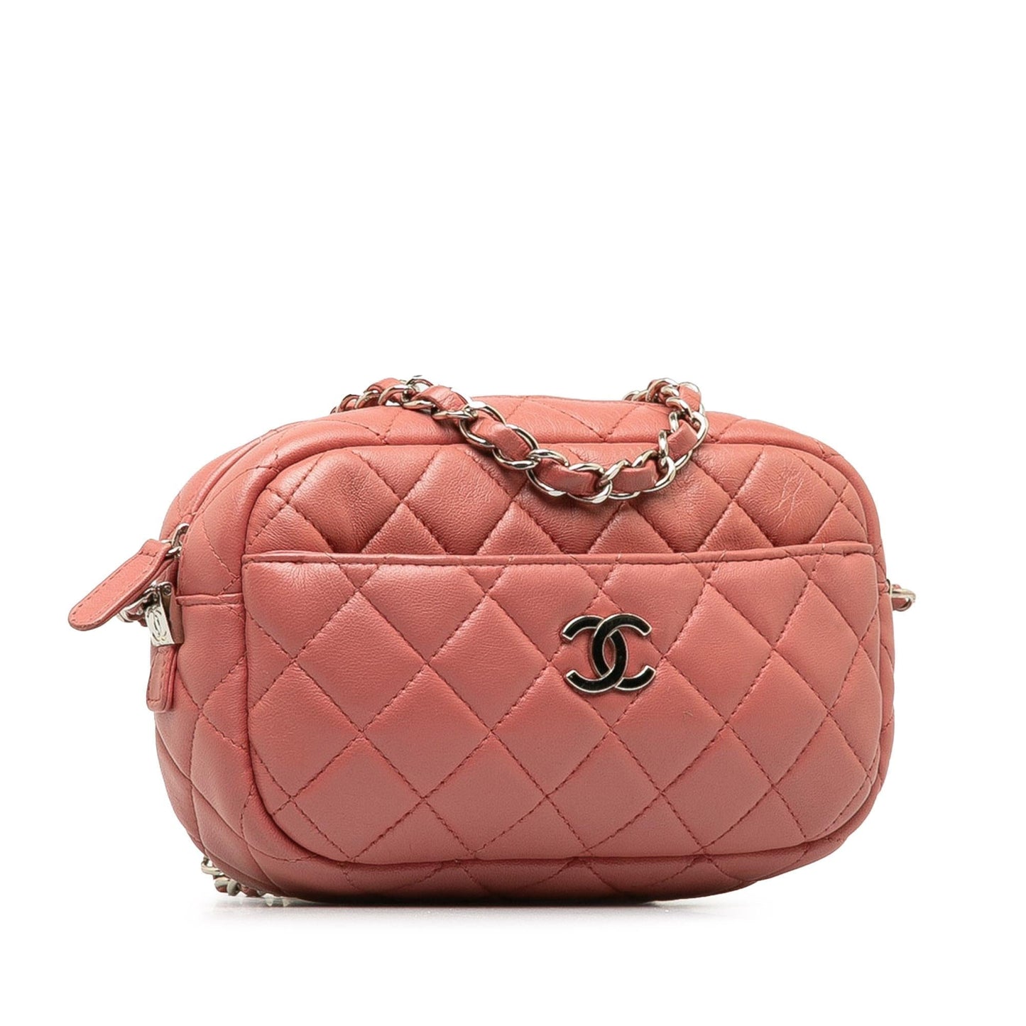 Chanel Mini Lambskin Camera Case (SHG-J1pjLT) Crossbody