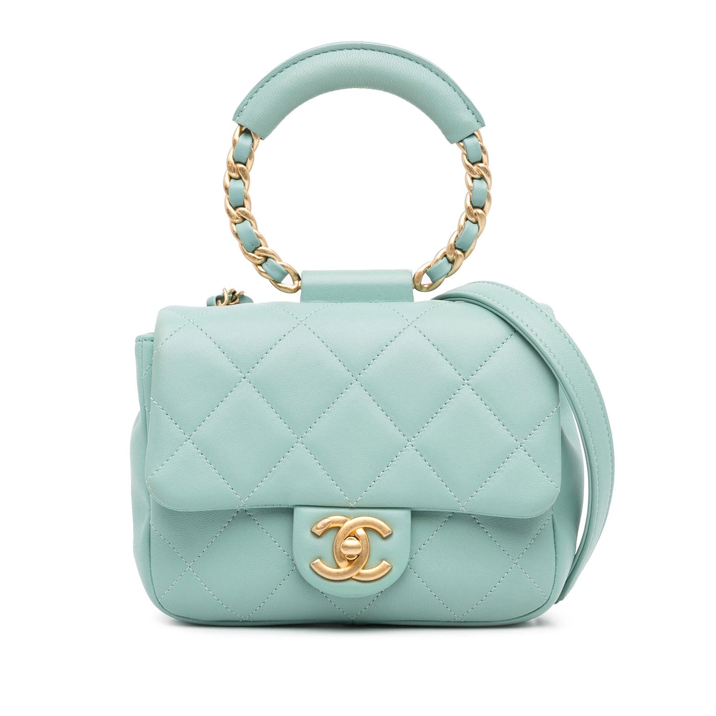 Chanel Mini Lambskin In The Loop Flap (SHG-Fe4t9D) Shoulder Bag