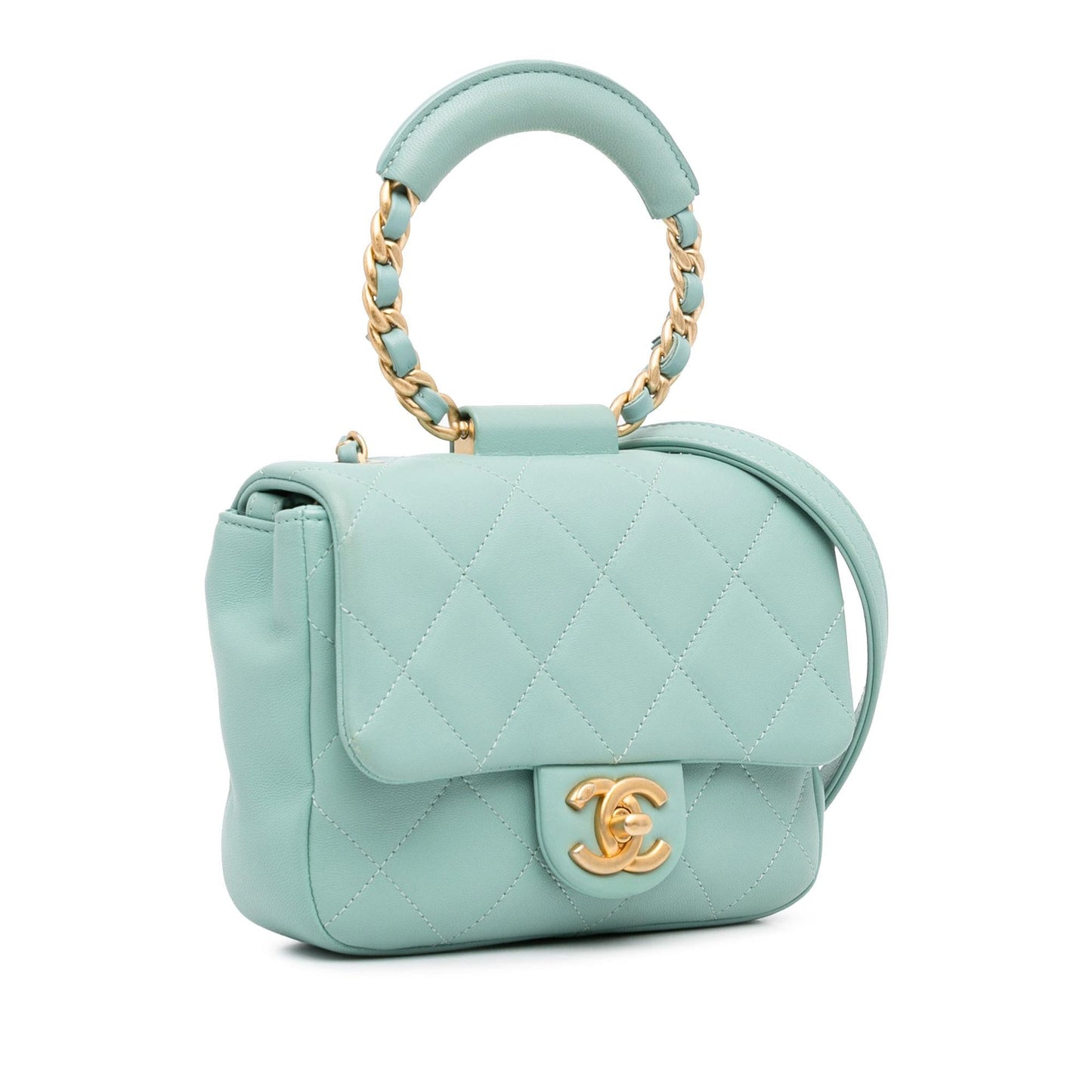Chanel Mini Lambskin In The Loop Flap (SHG-Fe4t9D) Shoulder Bag