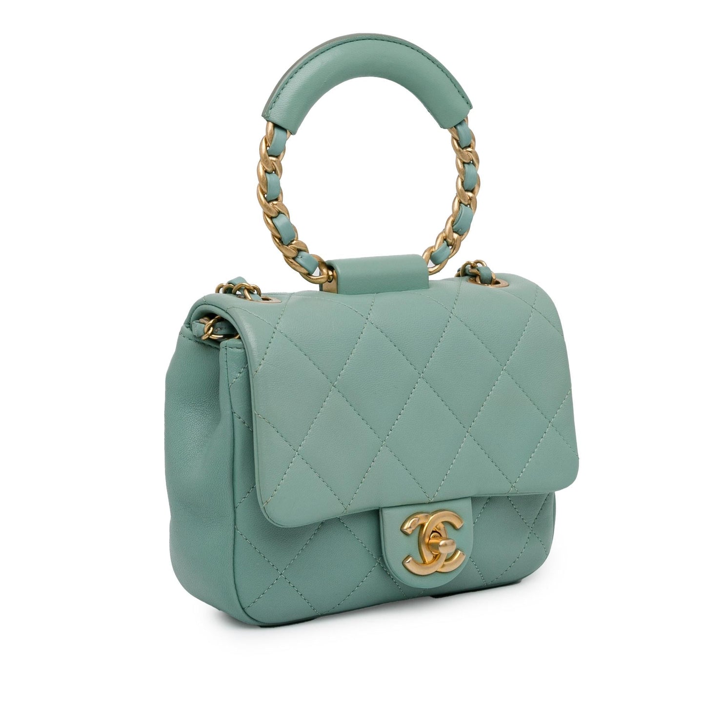 Chanel Mini Lambskin In The Loop Flap (SHG-YZnOKG) Shoulder Bag