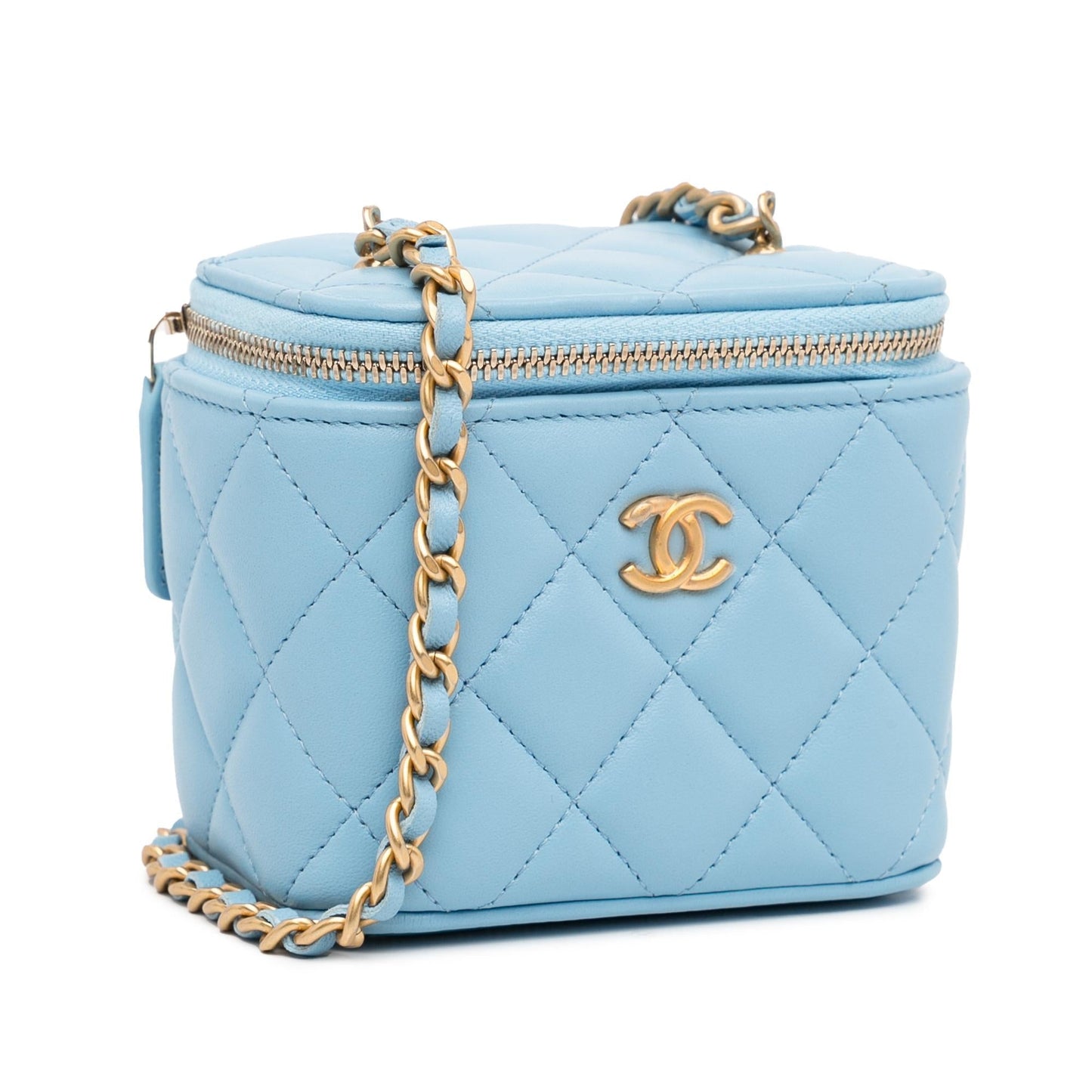 Chanel Mini Lambskin Pearl Crush Vanity (SHG-hh2WV2) Handbag