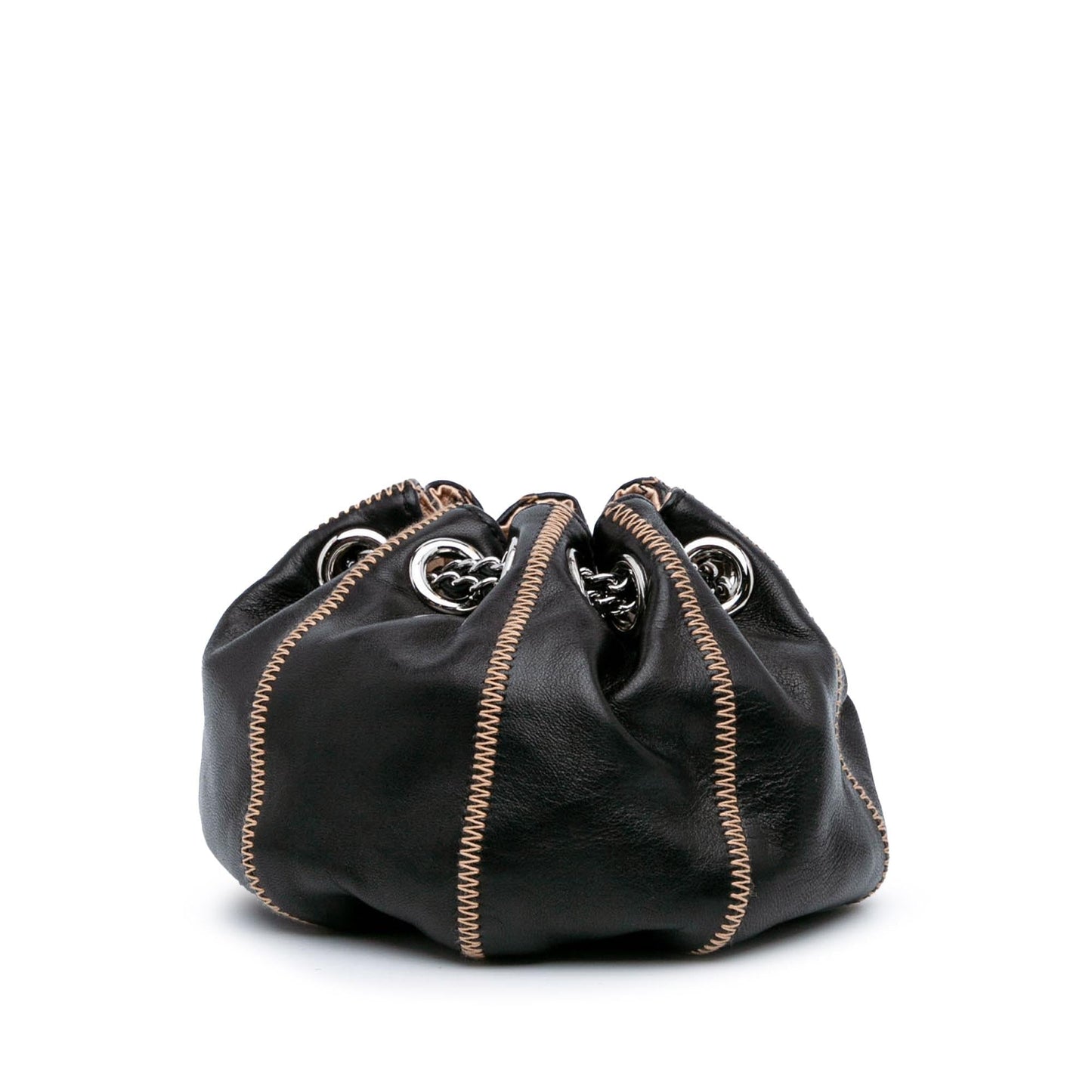 Chanel Mini Lambskin and Satin Reversible Sac Cordon