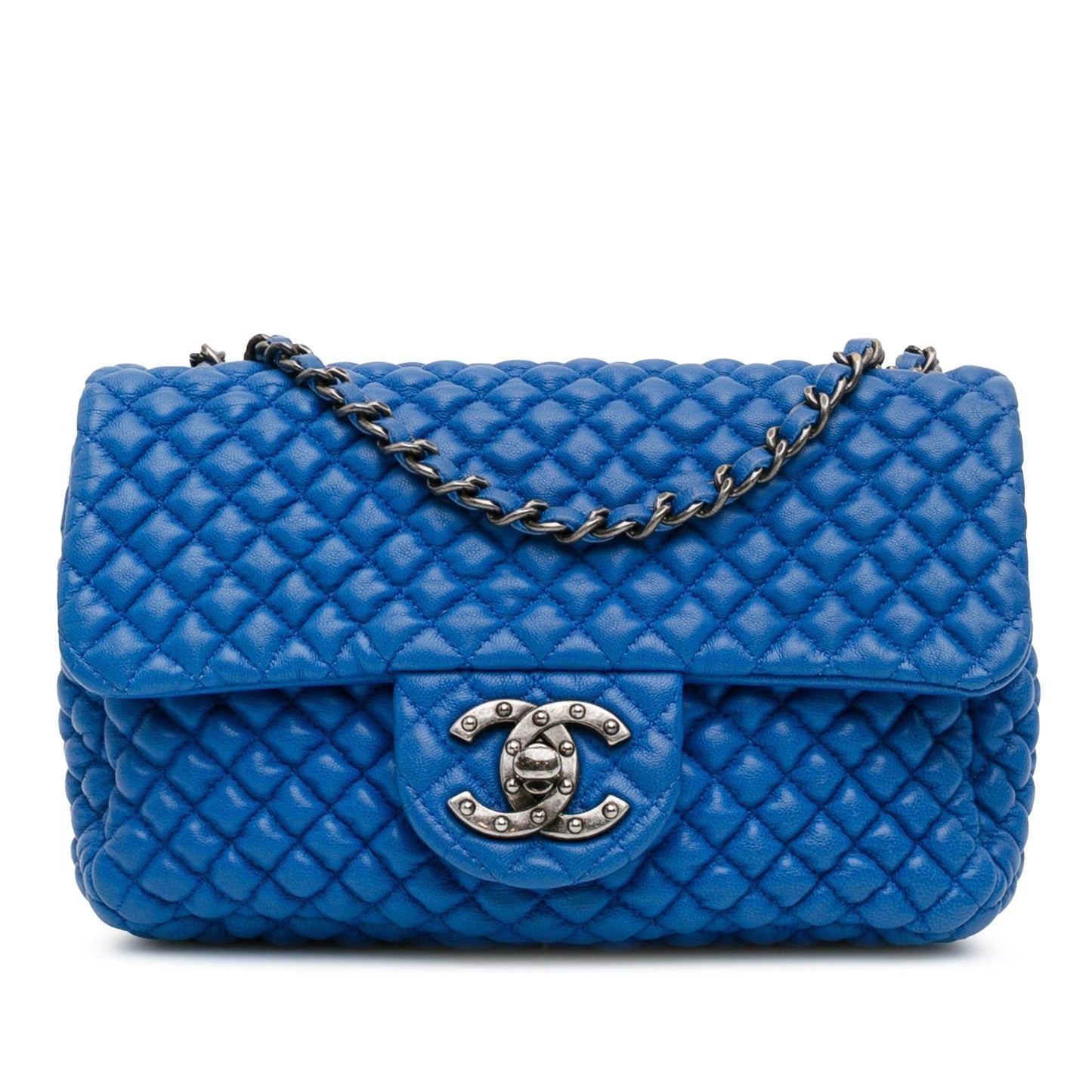 Chanel Mini Microquilted Lambskin Studded CC Flap (SHG-79zs0k) Crossbody