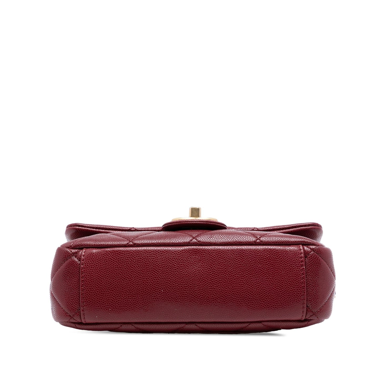 Chanel Mini Quilted Caviar Twist Your Buttons Flap