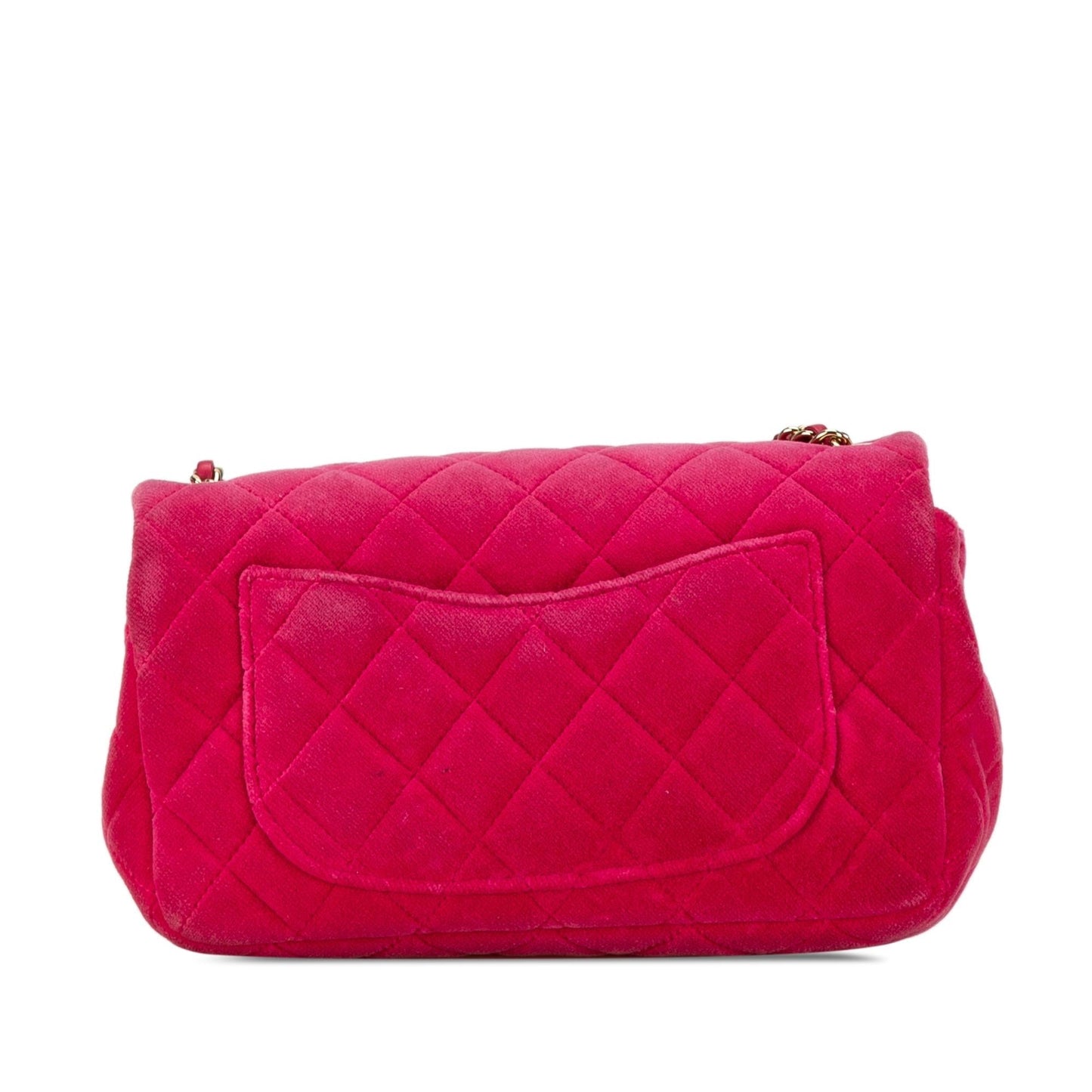 Chanel Mini Quilted Velvet Pearl Crush Single Flap (SHG-5l30UH) Crossbody