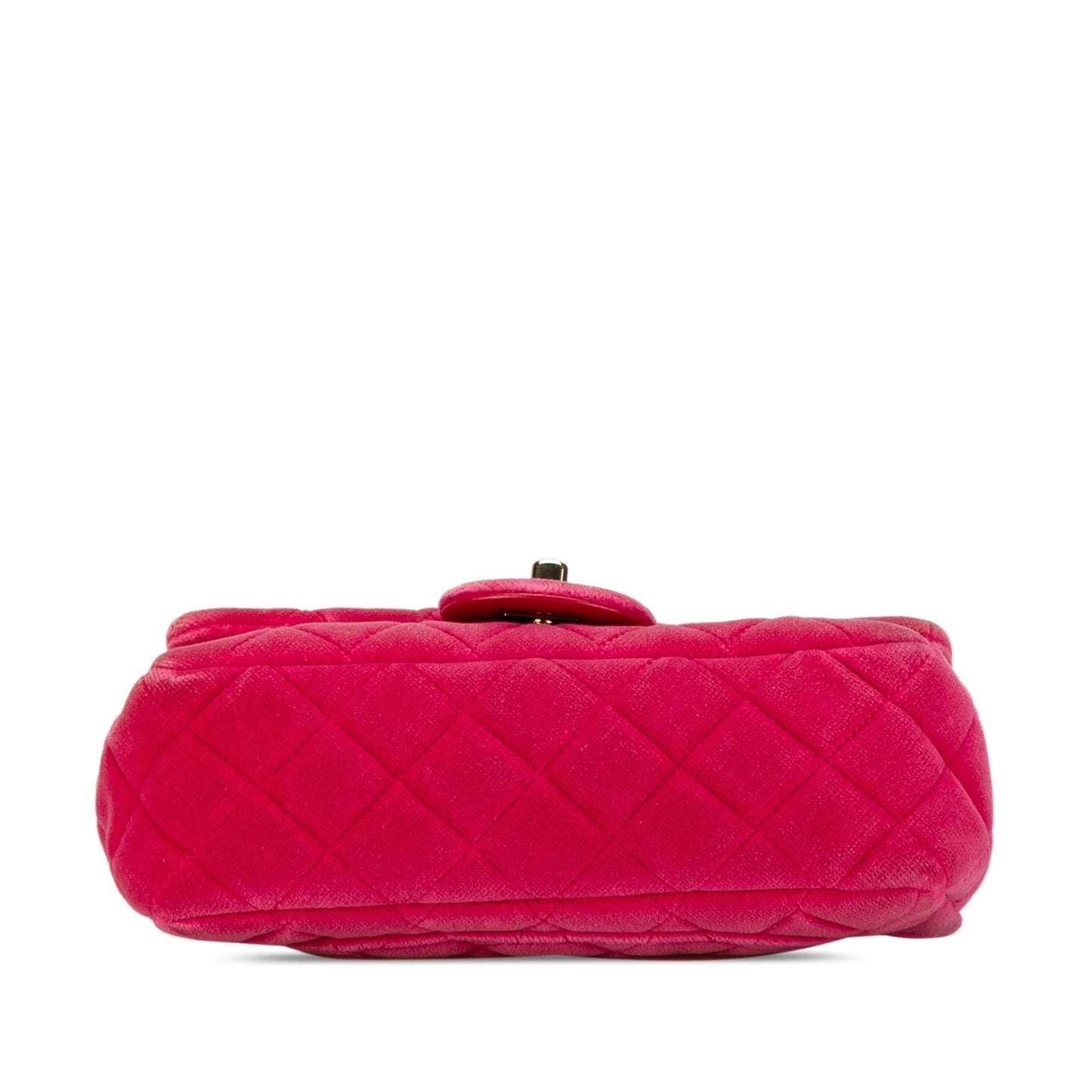 Chanel Mini Quilted Velvet Pearl Crush Single Flap (SHG-5l30UH) Crossbody