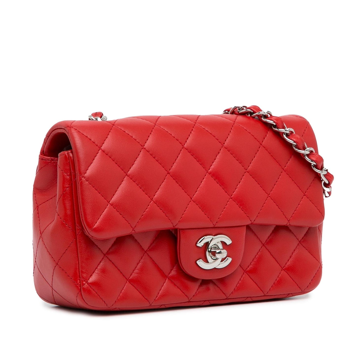 Chanel Mini Rectangular Classic Lambskin Single Flap (SHG-ibXR3K) Crossbody