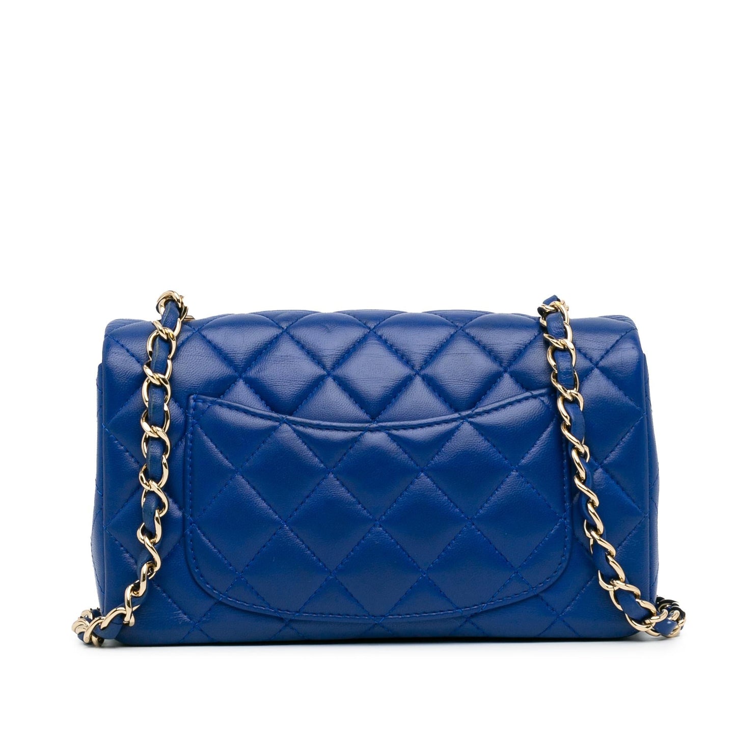Chanel Mini Rectangular Classic Lambskin Single Flap (SHG-DyJzXS) Crossbody
