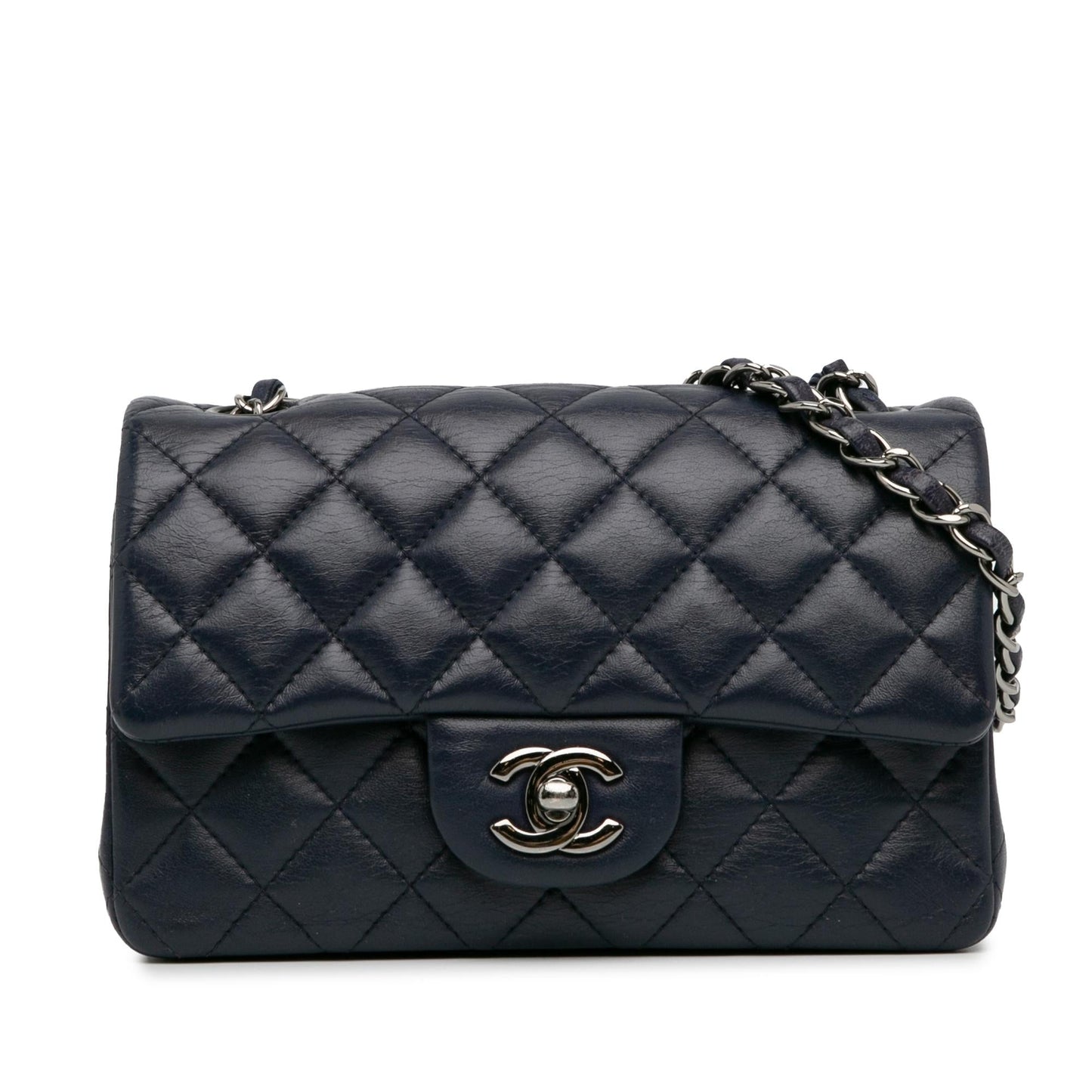 Chanel Mini Rectangular Classic Lambskin Single Flap (SHG-VhXRd6) Crossbody