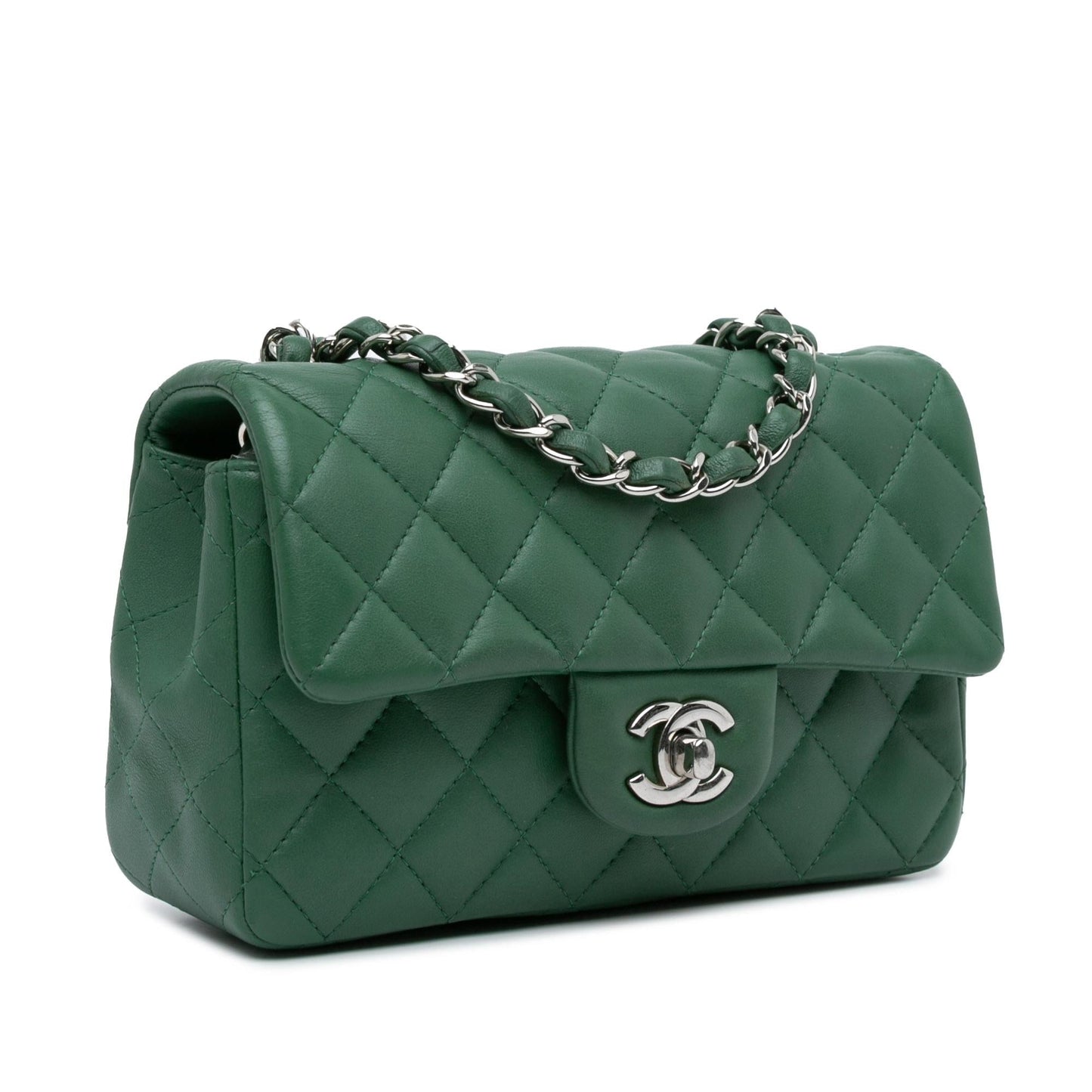 Chanel Mini Rectangular Classic Lambskin Single Flap (SHG-VkUtVQ) Crossbody
