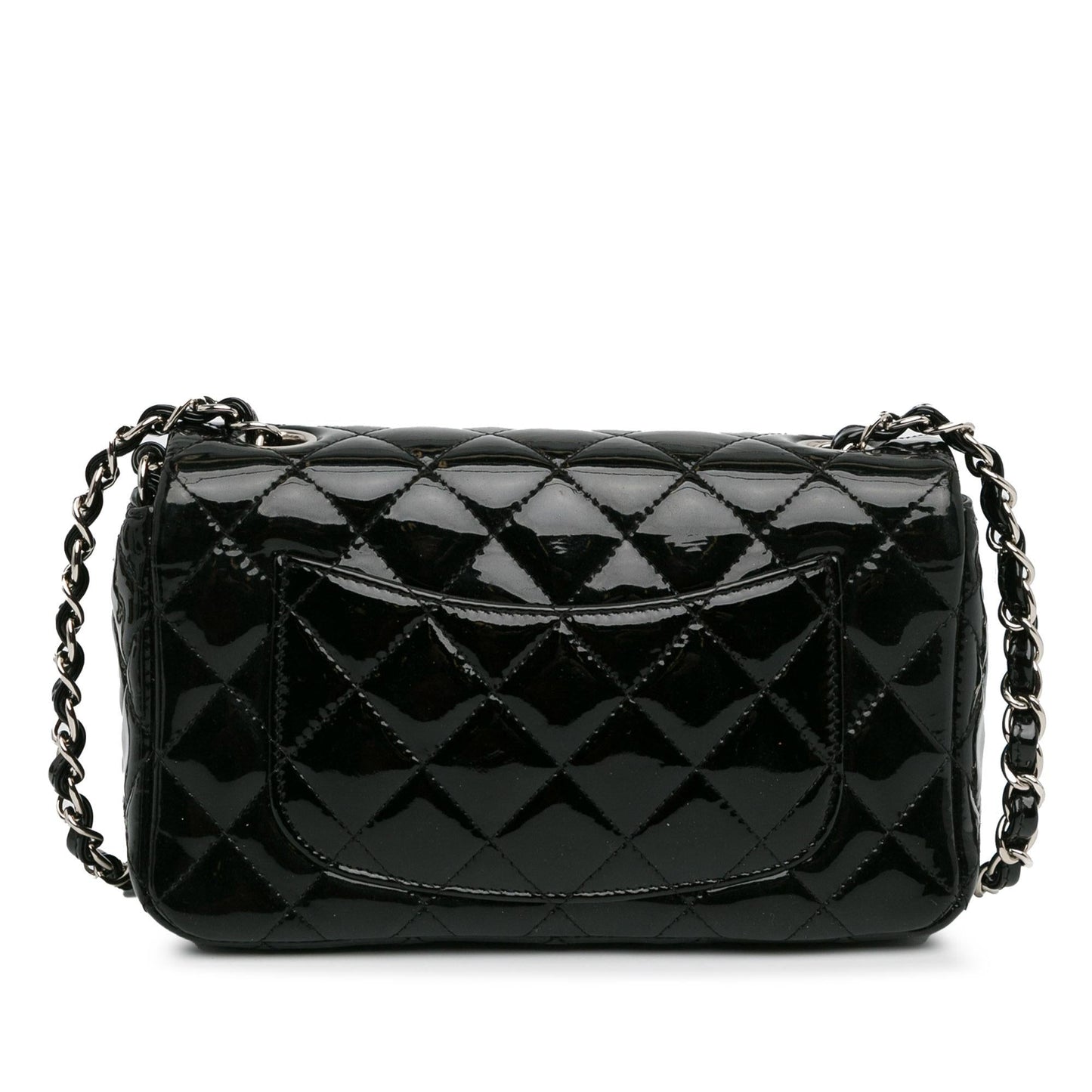 Chanel Mini Rectangular Classic Patent Single Flap (SHG-foRix8) Crossbody